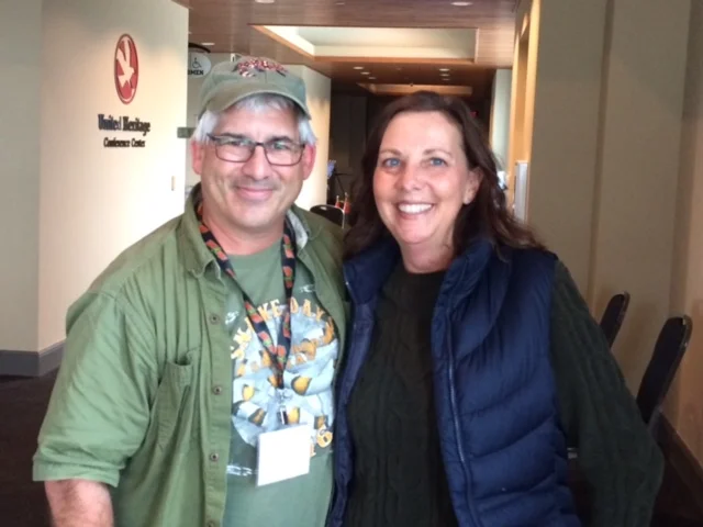 In Texas where she met with Lorraine's brother Gerry Salmon having seen (on Facebook) that he was in her town and only 5 minutes away. Laurie lived 3 houses away from the Salmon's until she and Lorraine were 8 years old.