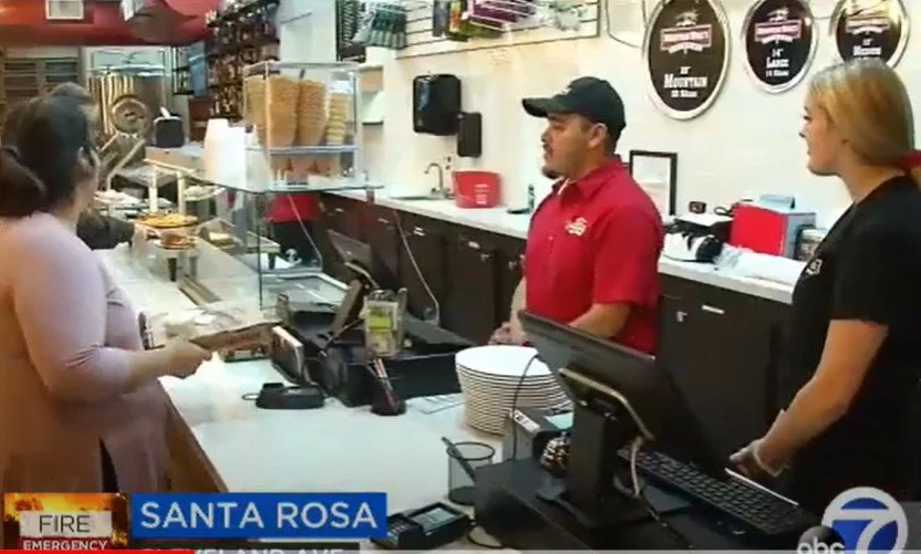 Kincade Fire Gift of Pizza