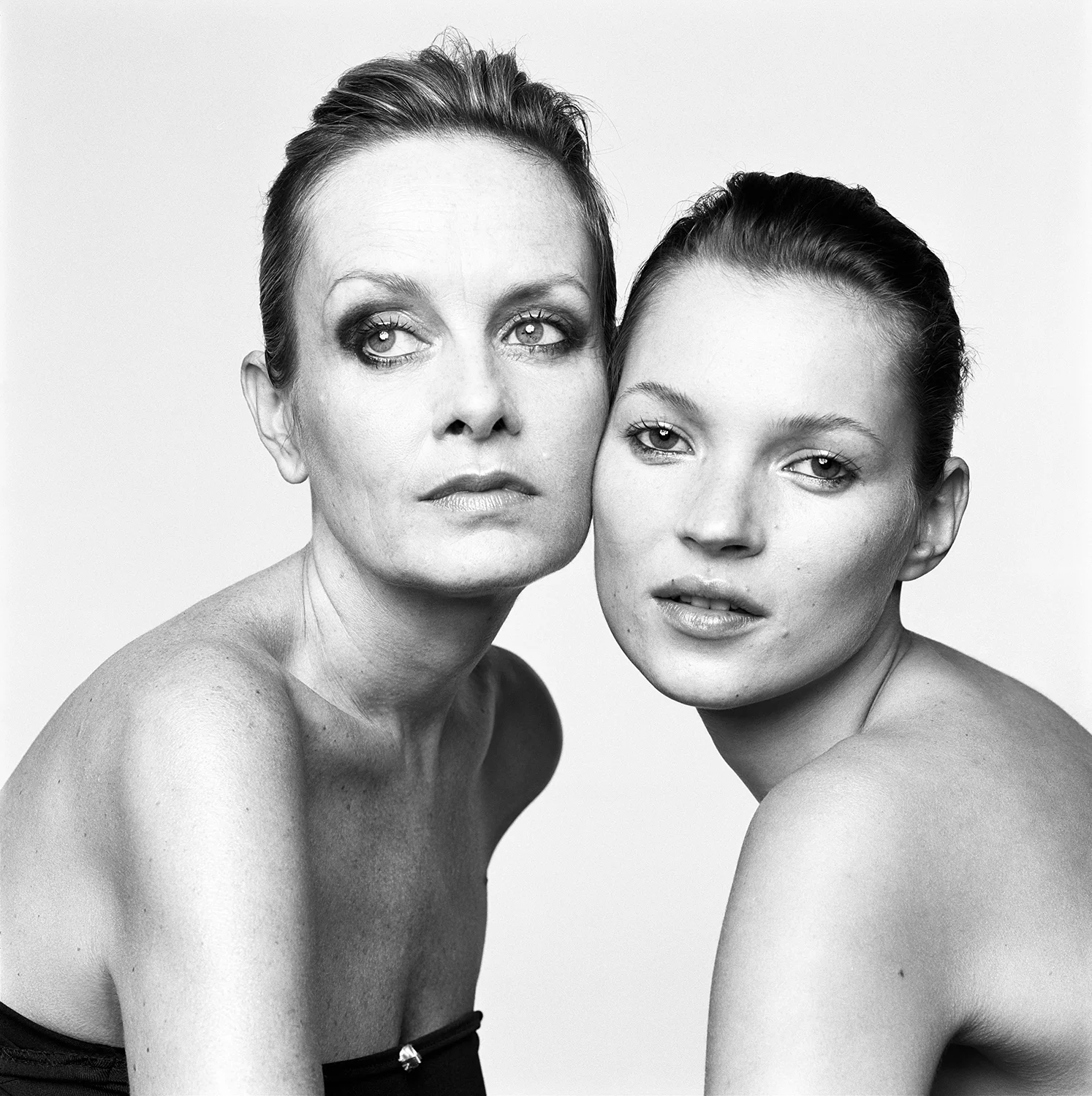 Twiggy and Kate Moss, London, UK, 1999