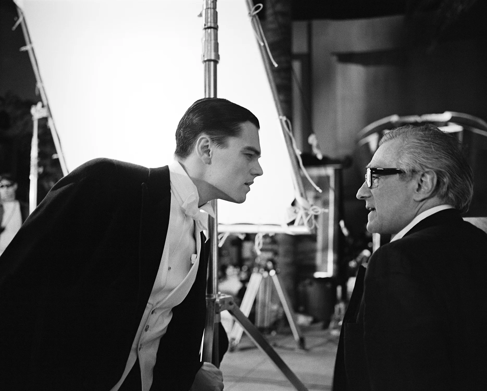 Leonardo DiCaprio and Martin Scorsese, "The Aviator", Montreal, Quebec, 2003