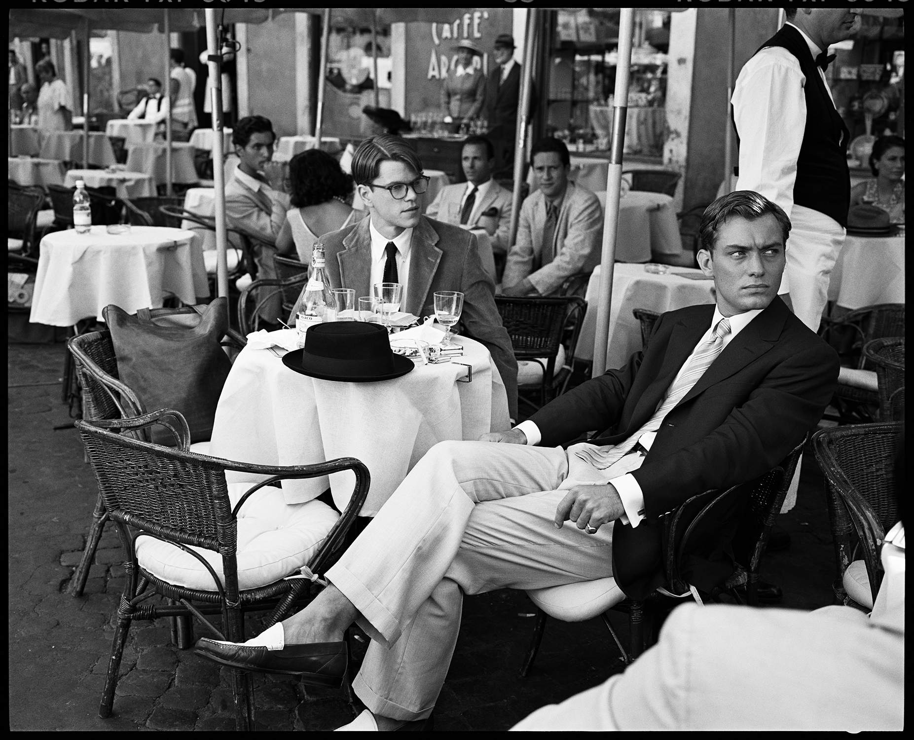 Matt Damon and Jude Law, "The Talented Mr. Ripley", Rome, Italy, 1998