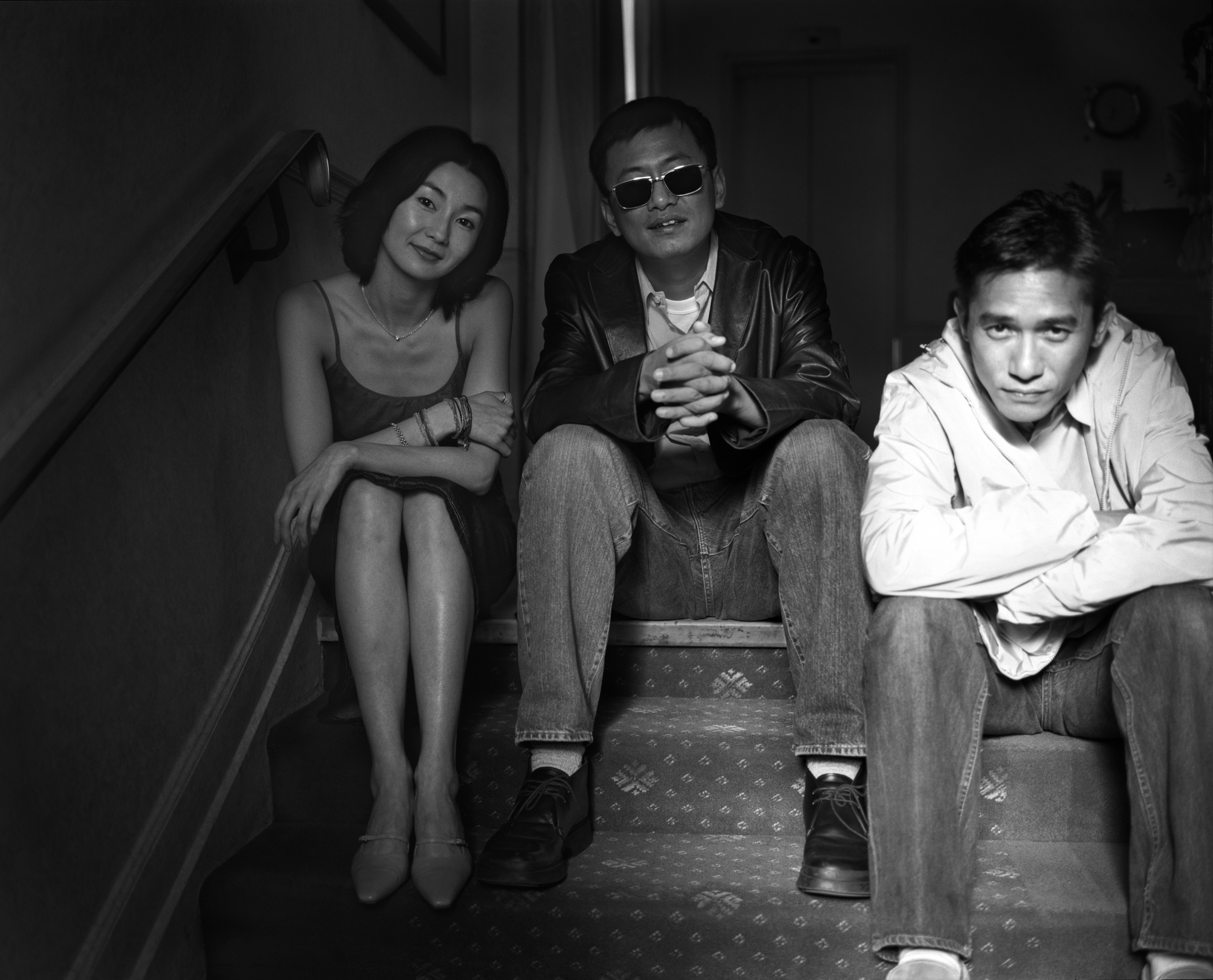 Maggie Cheung, Wong Kar-wai, and Tony Leung Chiu-wai, "In the Mood for Love", Cannes, France, 2000