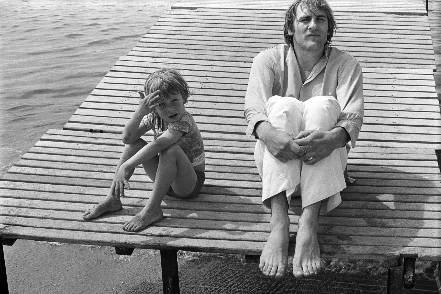 Guillaume & Gerard Depardieu, Cannes, France, 1975