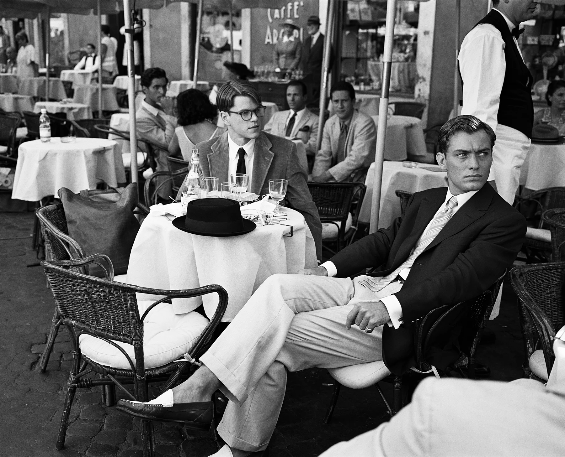 The Talented Mr. Ripley, Matt Damon, Jude Law, Piazza Navona, Rome