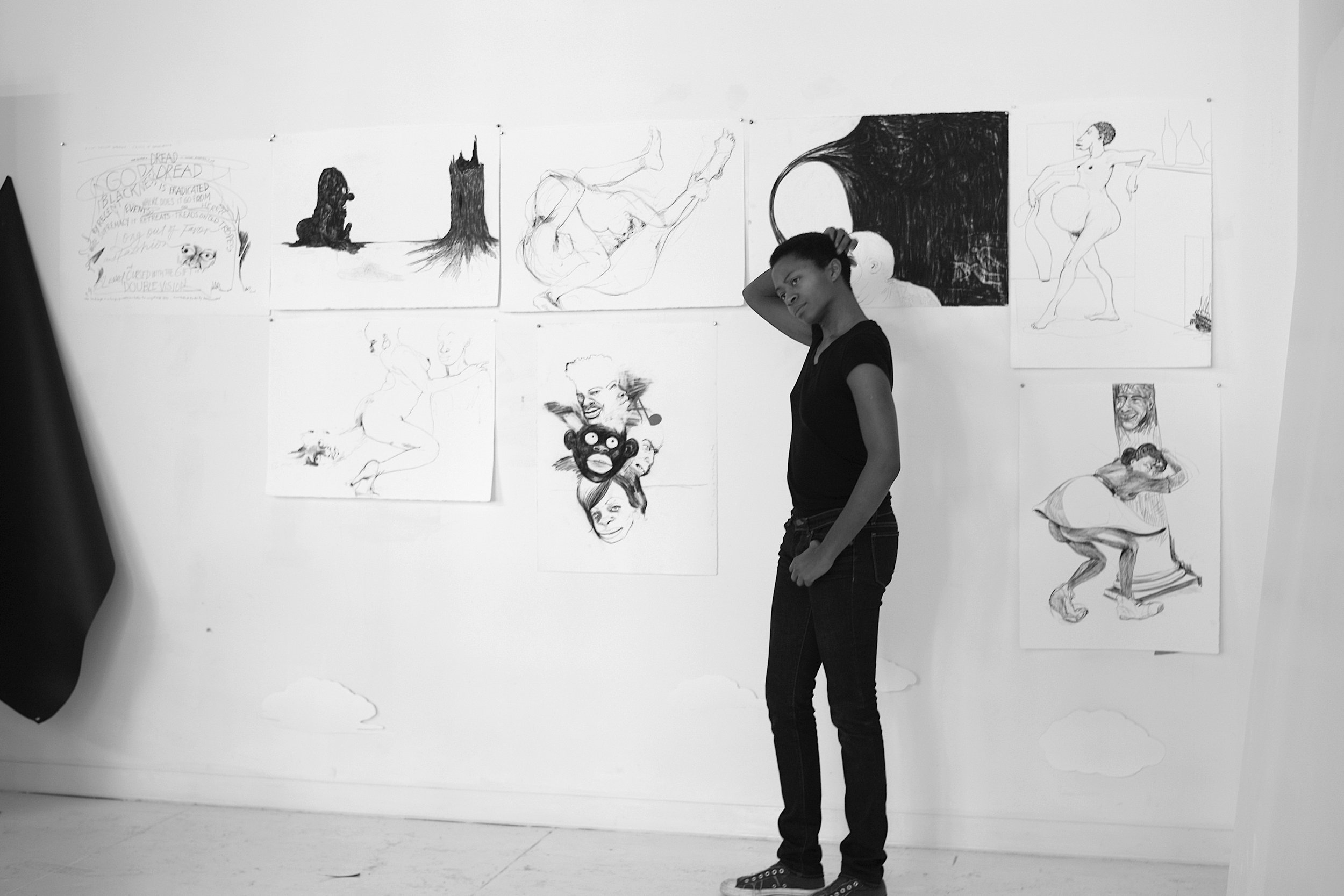 Kara Walker,  New York studio