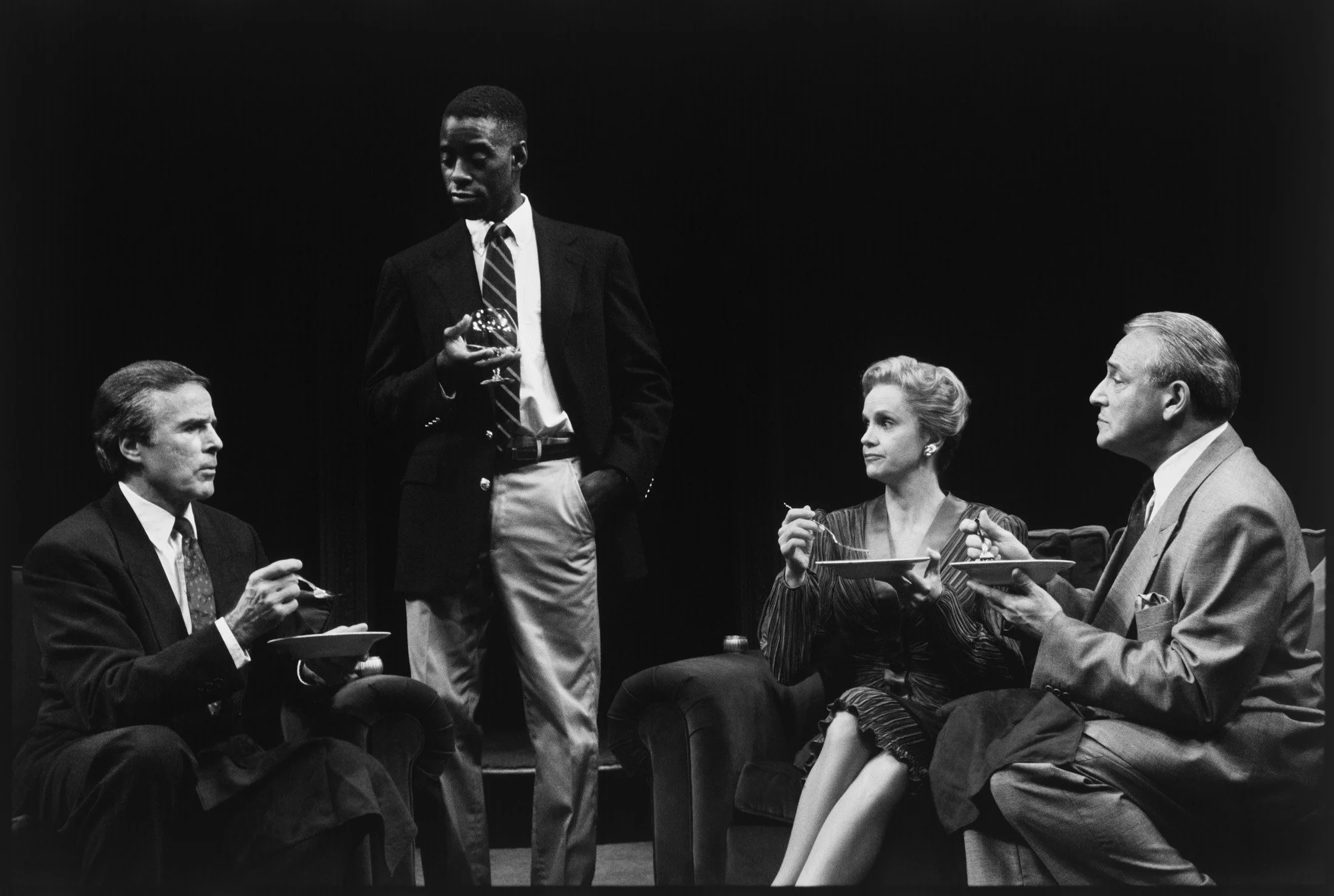 Cast of "Six Degrees of Separation" Lincoln Center Theater, New York 1990