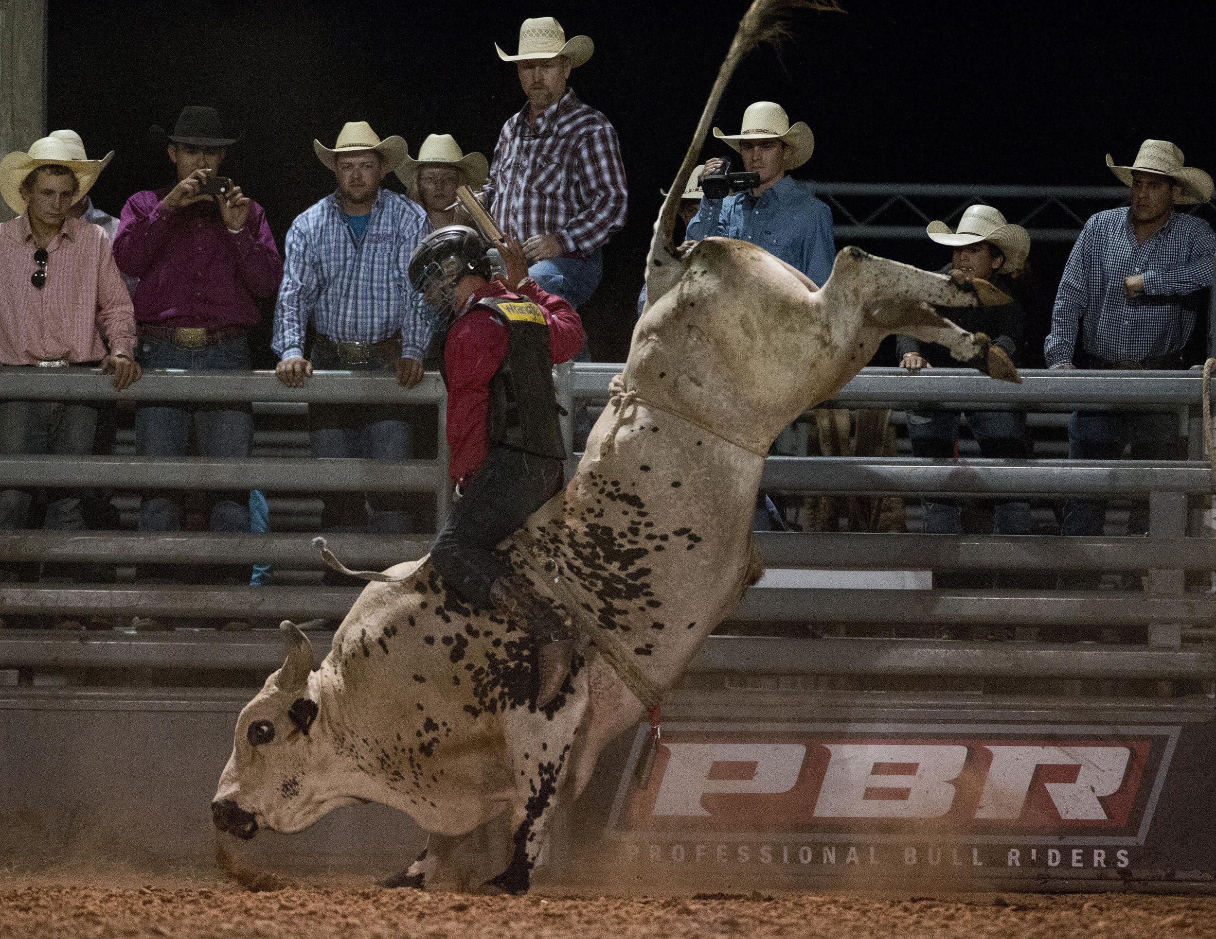 World champ Mike Lee and his costumery victory lap after a 8 second ride.jpg