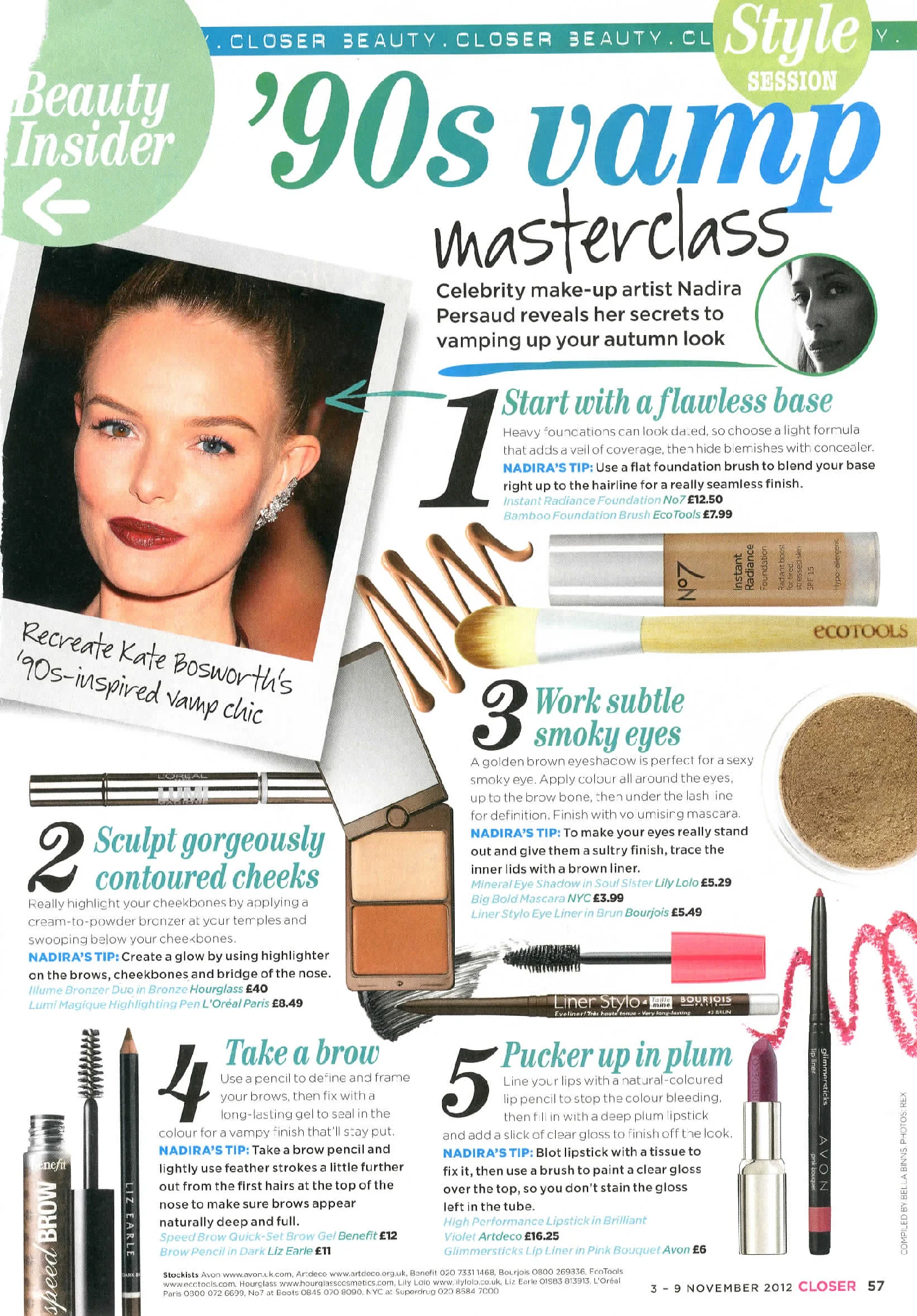 Closer Magazine 90's Vamp Masterclass