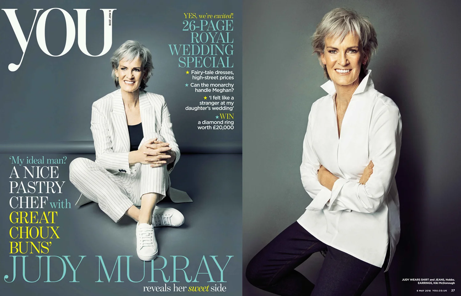 Judy Murray, You Magazine, May 2018