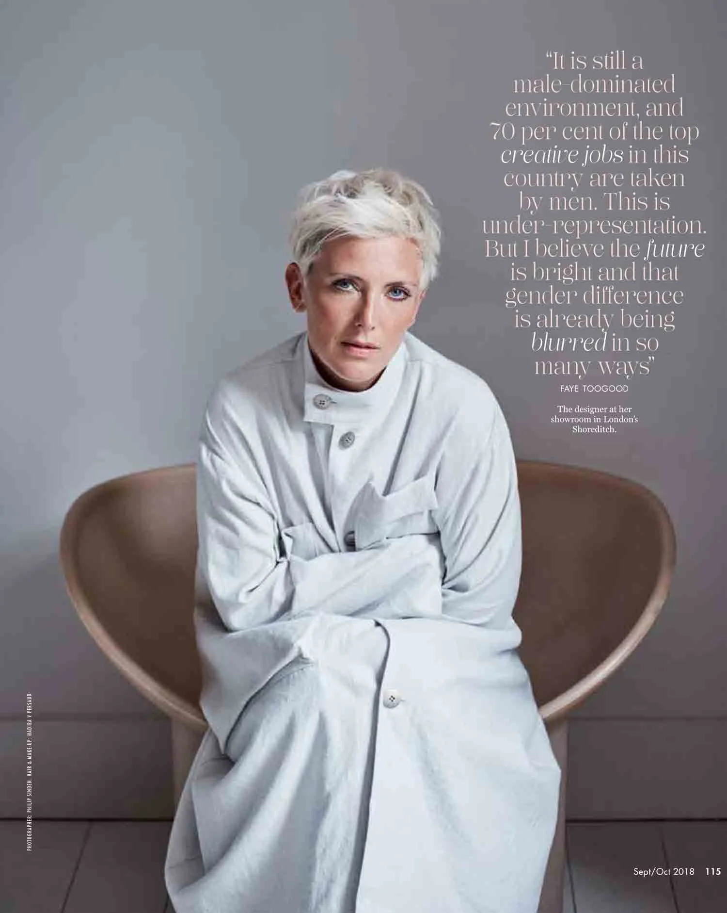 Faye Toogood, Vogue Living, Sept/Oct 2018