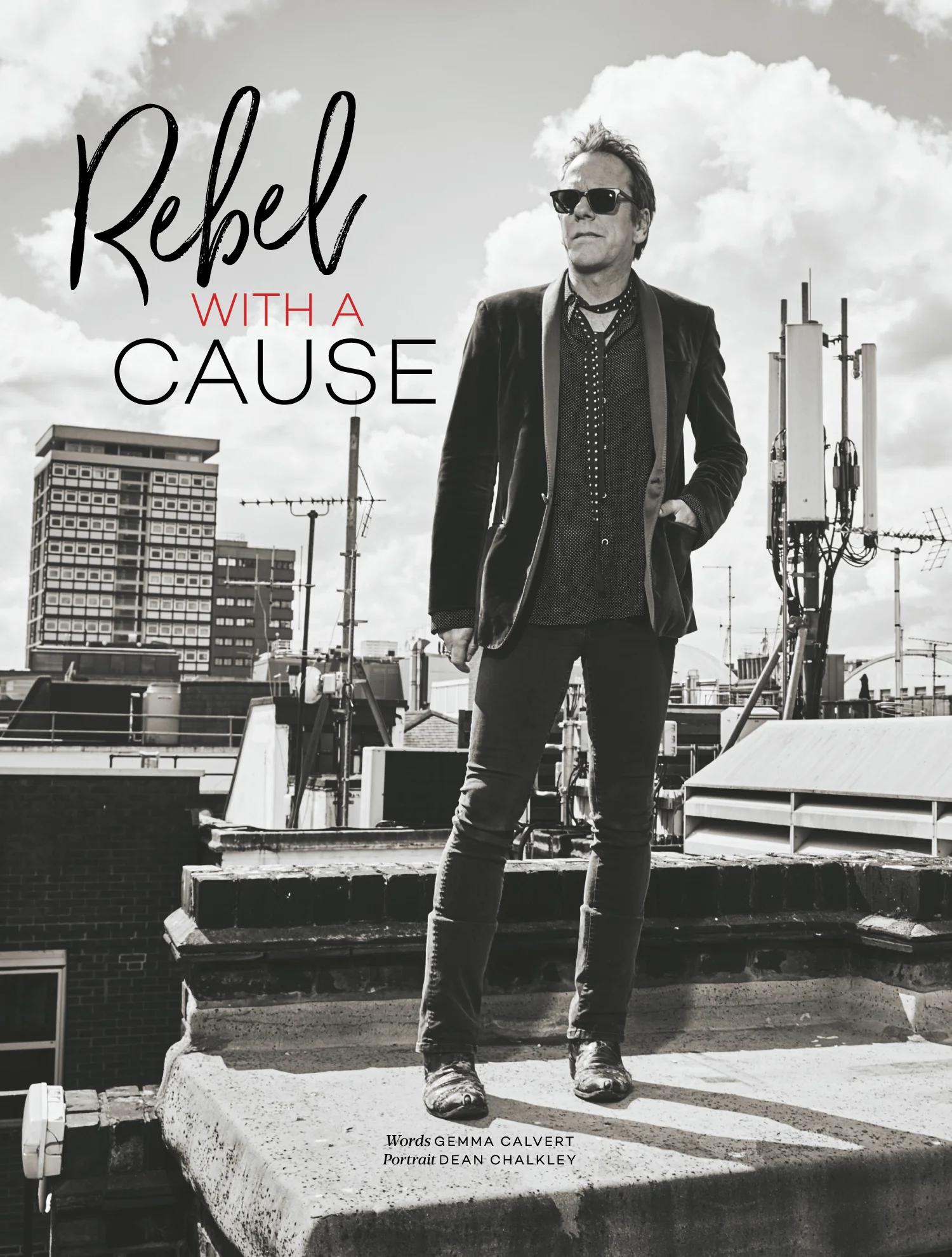 Kiefer Sutherland, Saga Magazine, June 2019