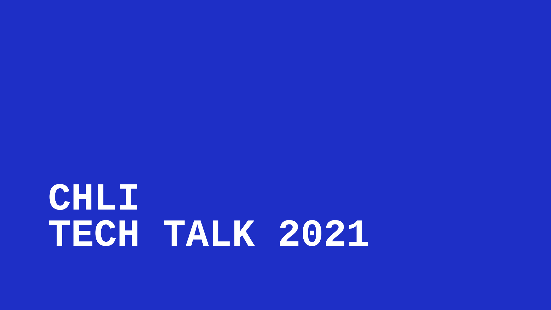 CHLI Tech Talk