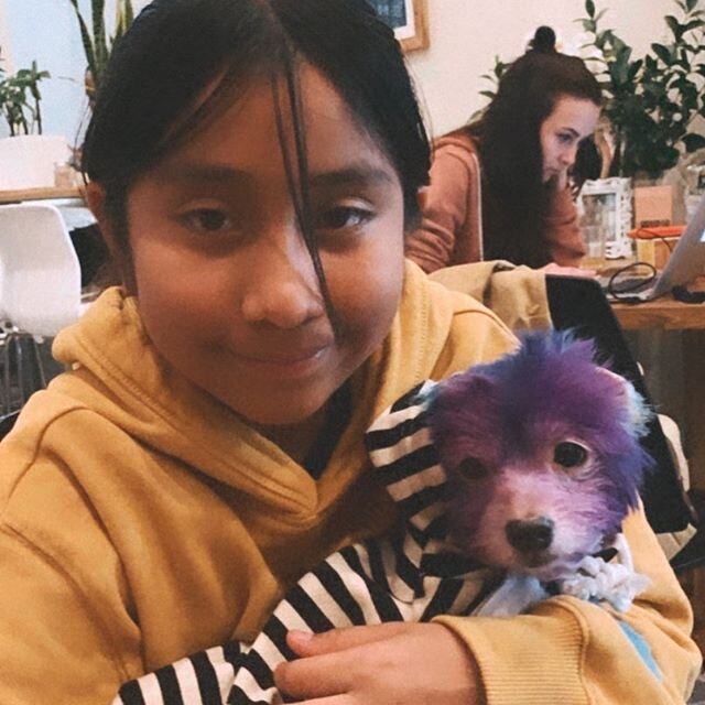 Ruby is the first kid we got to celebrate at the #bodega ! We bought her, her first birthday cake! And spent her day having ice cream! Thank you @wholefoods for baking her favorite cake!