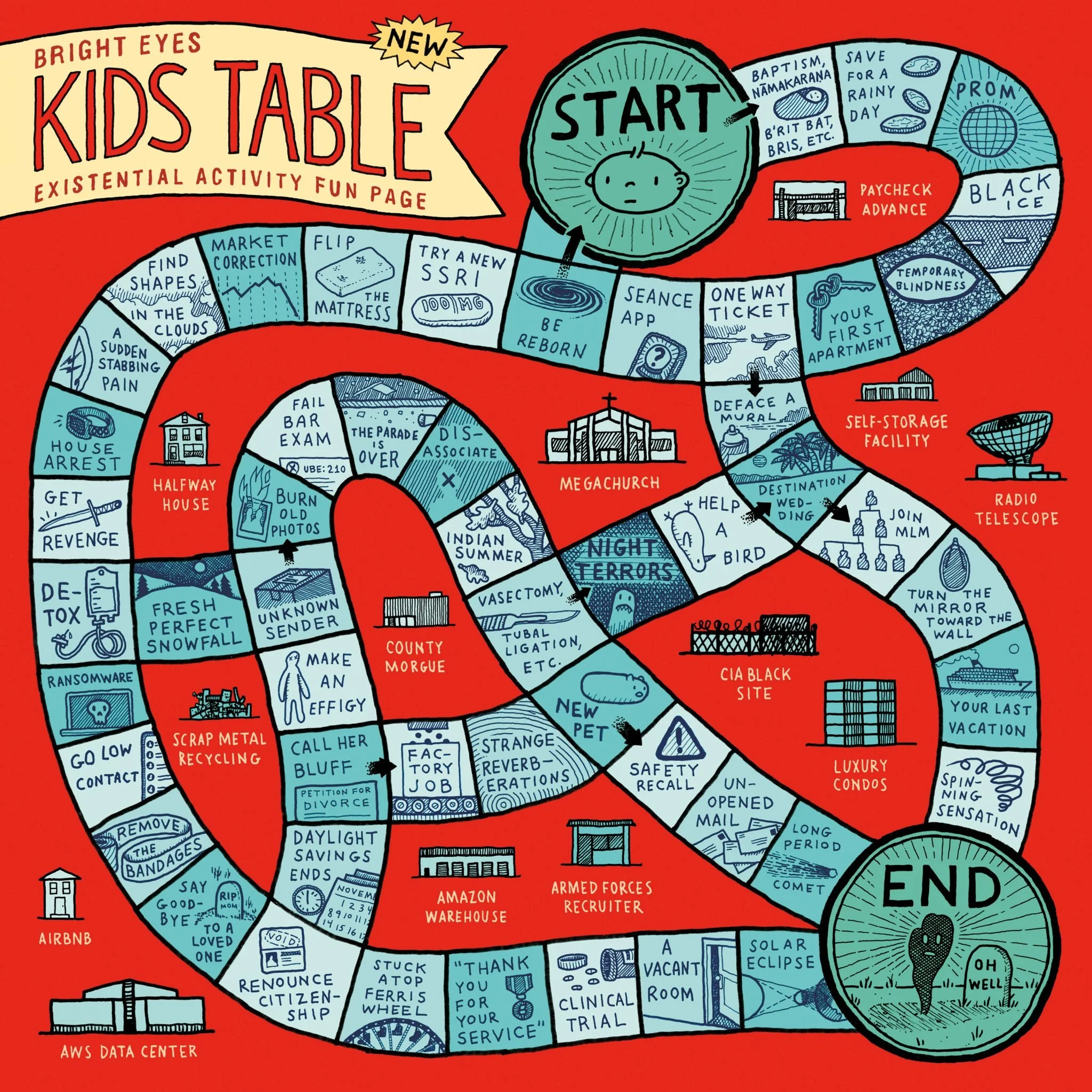   Bright Eyes  Kids Table, 2025 piano, organ, synthesizers, trumpet, horn and string arrangements&nbsp; 