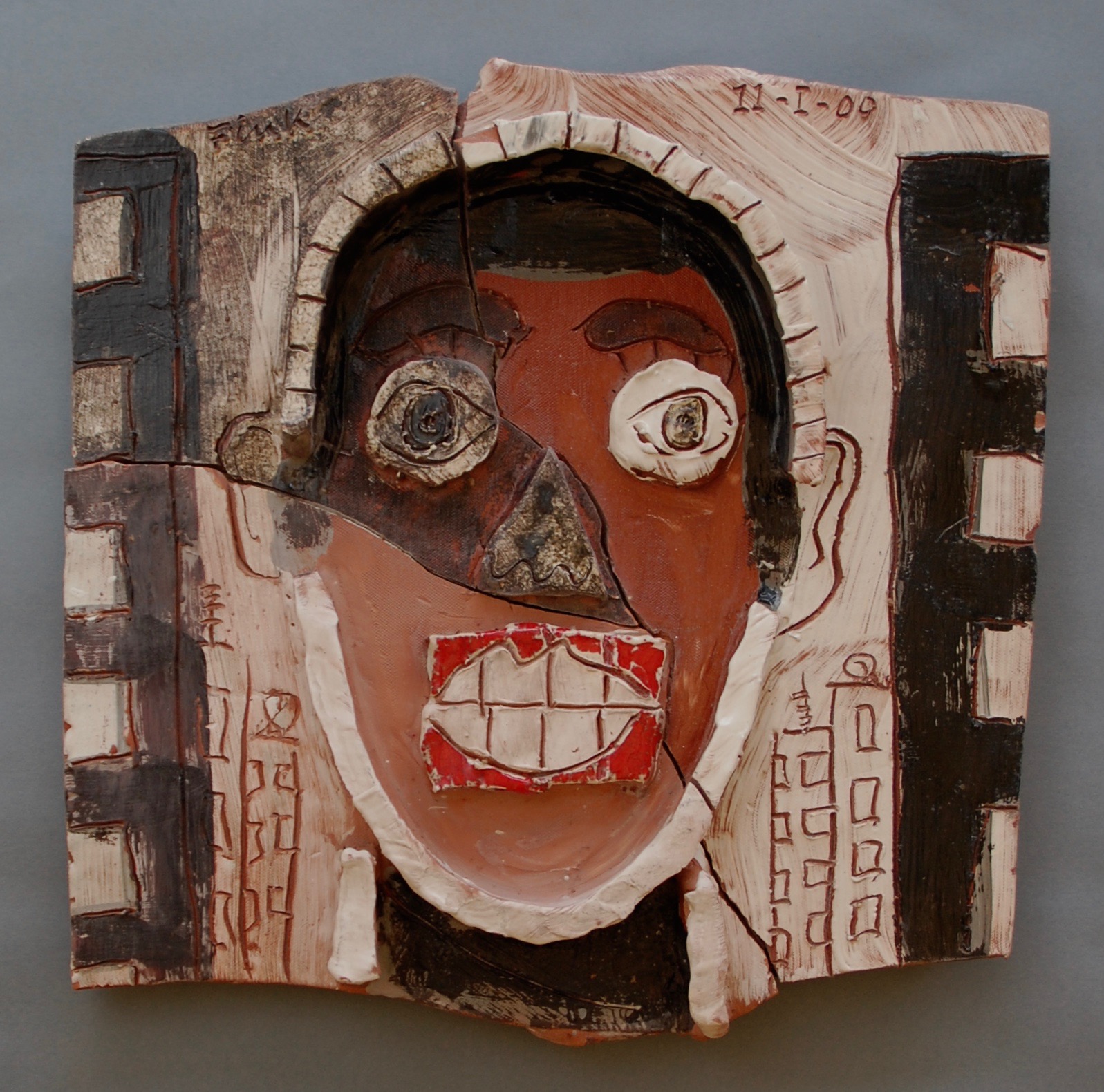 Fragmented head of a man, 1999