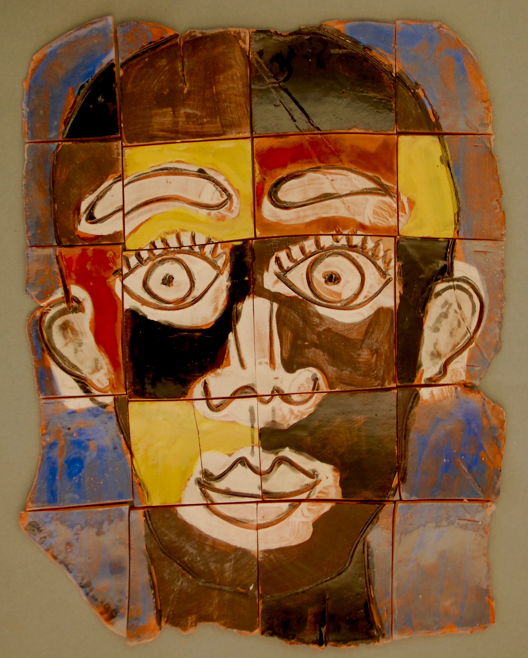 Head of a man terra cotta puzzle, 1999
