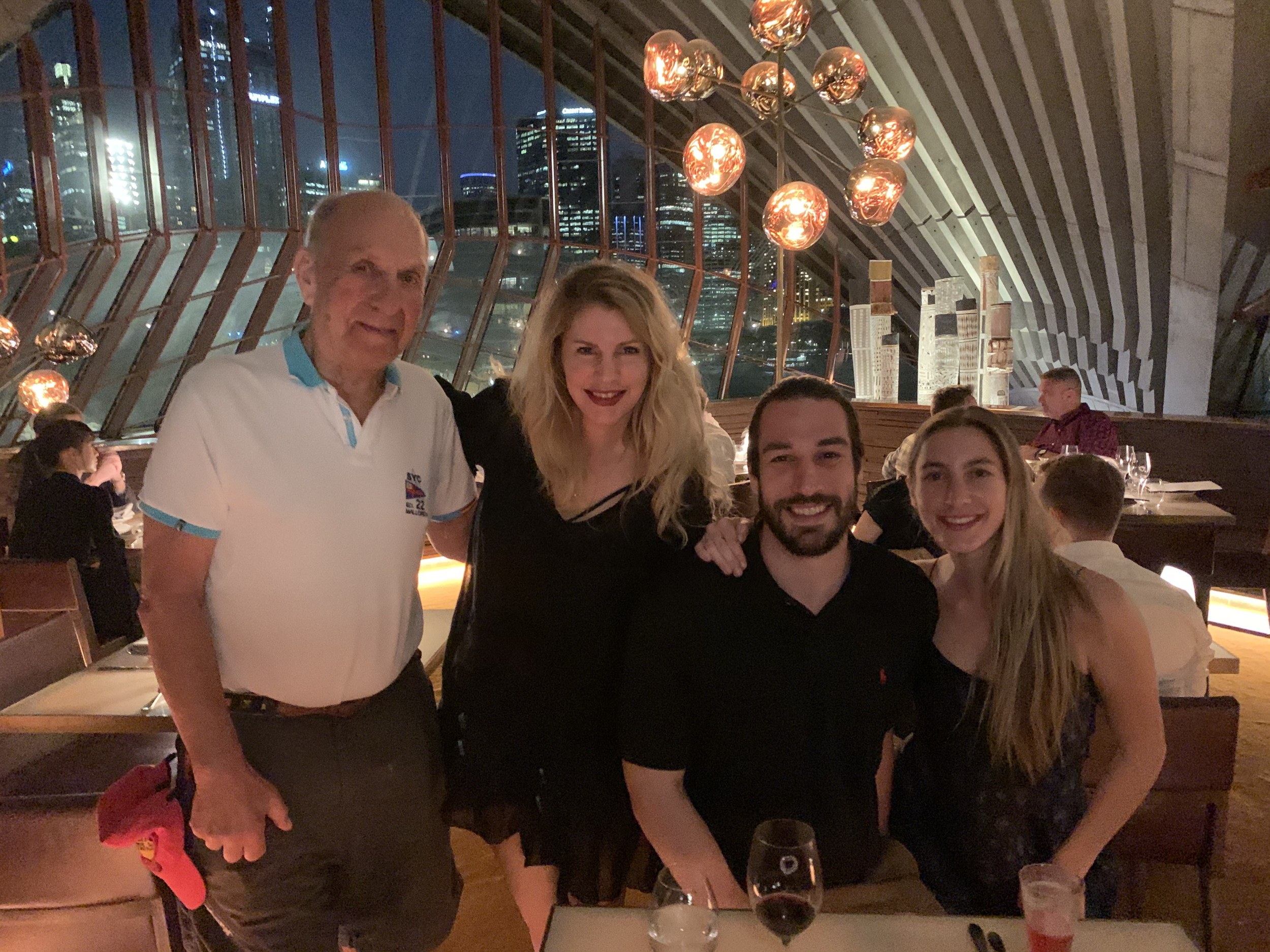 Family dinner at the Sydney Opera House