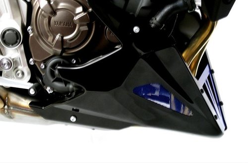 Motorbike Motorcycle Belly pan front spoiler Yamaha MT-07 14-19 black matt 