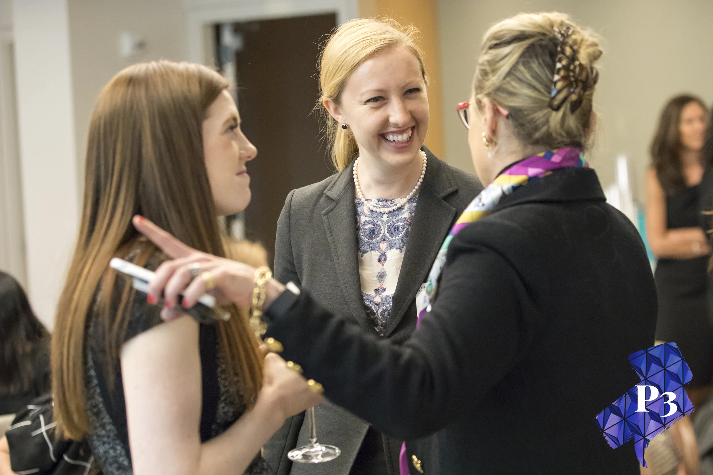 Left to Right: Ryley Renolds (Insight Venture Partners), Sophie Jones (Centerview), Christina Dolan (MIT Enterprise Forum)