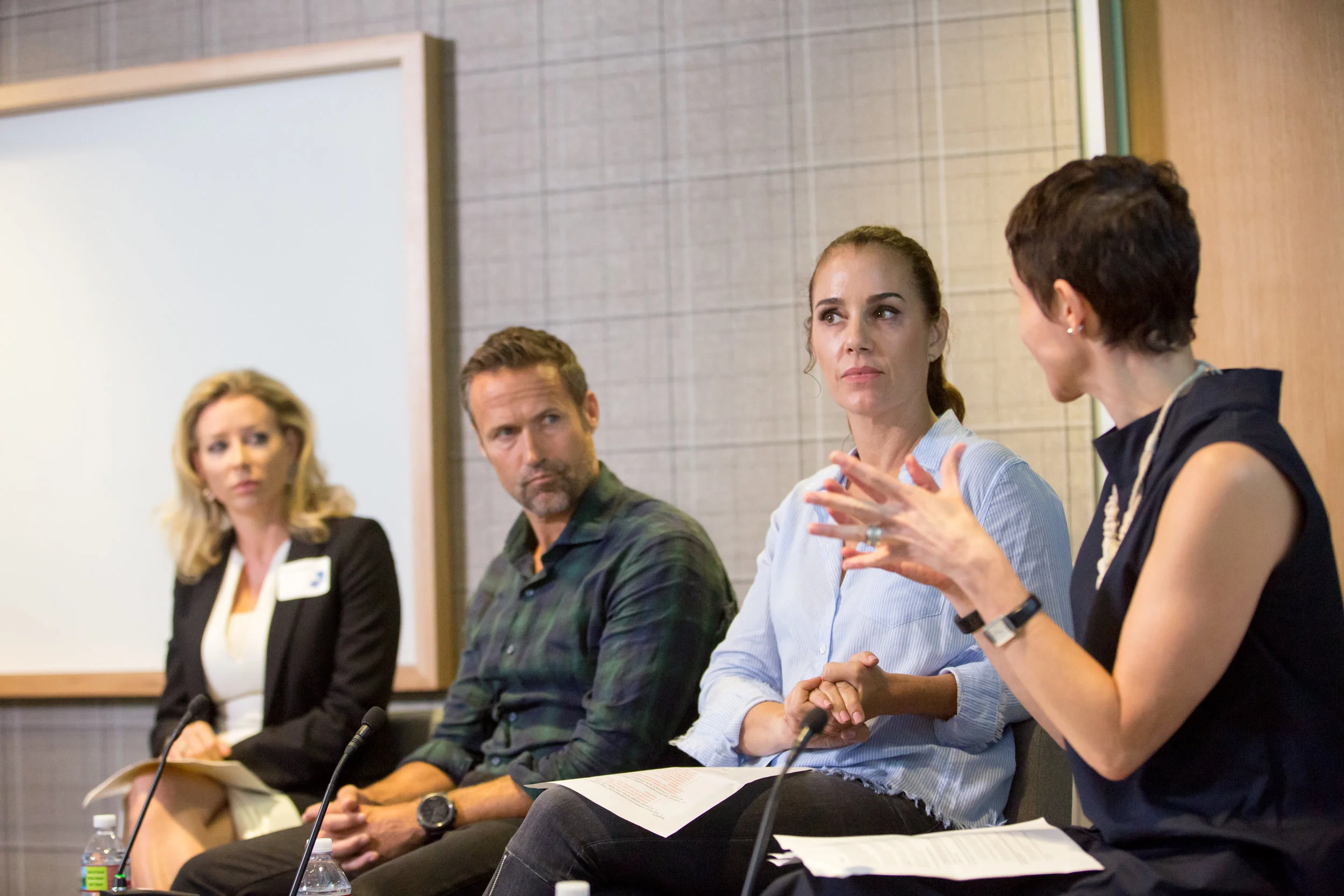 From left to right: Melissa Taunton (NEA), Andy Price (Index Ventures), Gia Scinto (Y Combinator), and Hilary Gosher (Insight Venture Partners).