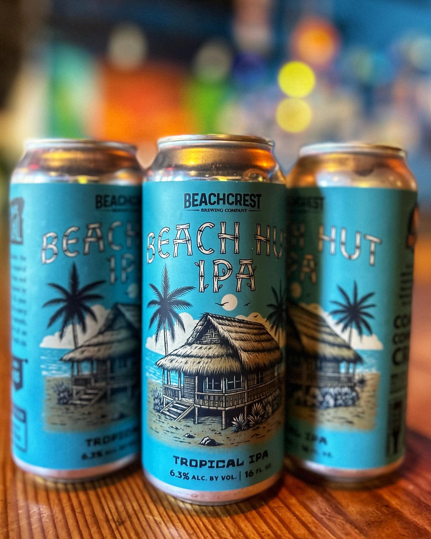 Have you tried our newest release the Beach Hut IPA? Packed with Galaxy, Nectaron and El Dorado hops it&rsquo;s like an escape to tropical paradise for your tastebuds. 
🌊🌴☀️🍺

Come sip a pint in the sunny beer garden or grab a 4-pack to go and kic