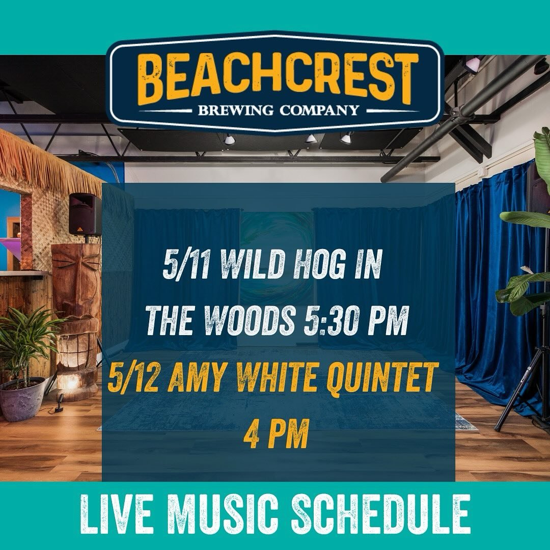 Weekend Music Lineup

5/11 Wild Hog In the Woods 5:30-7:30 pm 
Oregon string band that plays a wild mix of old-time, swing, sleaze-jazz, ragtime, blues, and tin-pan alley tunes with honest verve and gusto. The sheer fun that these guys have playing t