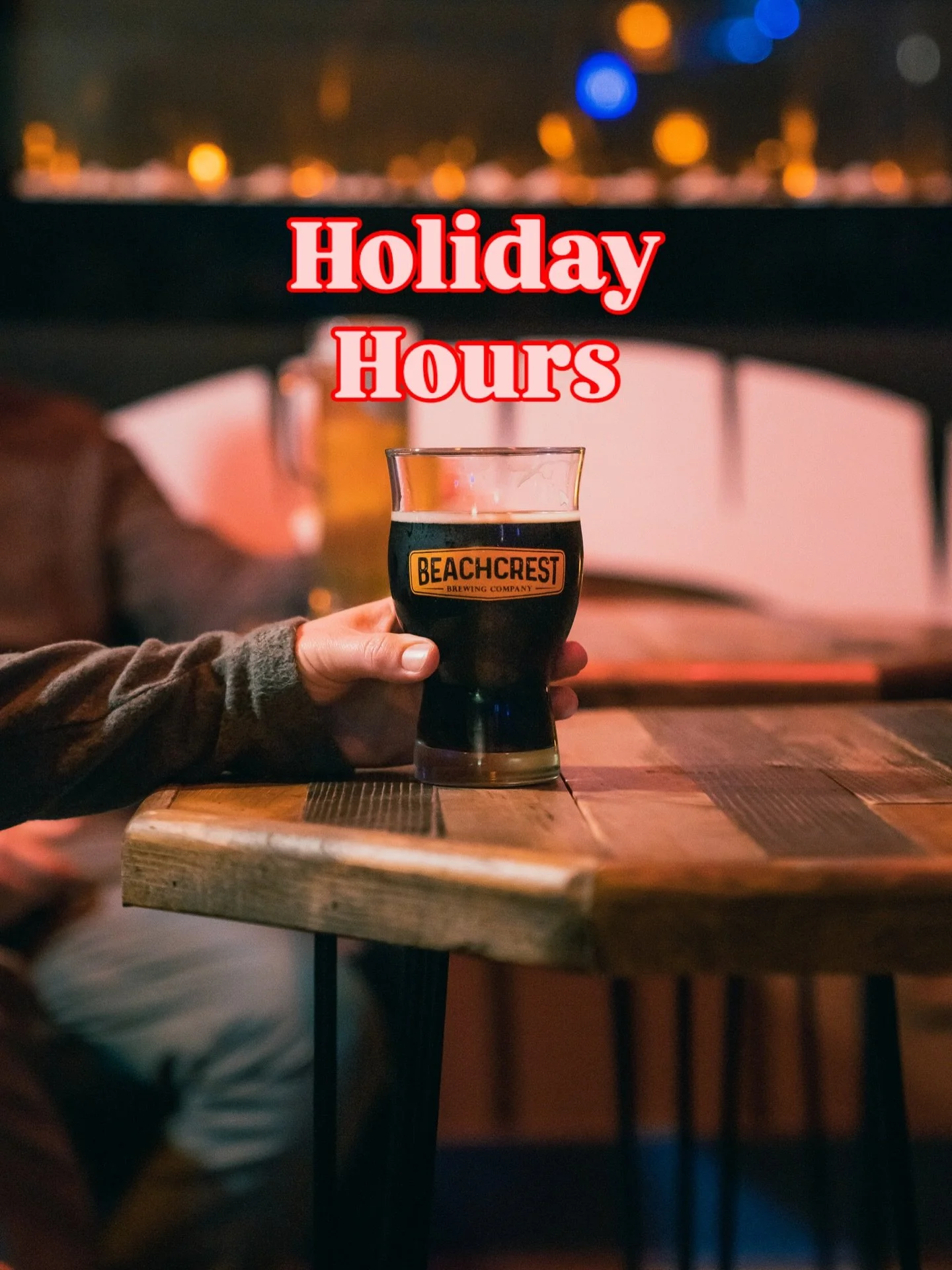We&rsquo;ve got special hours this week at the brewery.  Sneak in for last minute gifts, beer to-go and a pint before the family arrives today Tuesday, 12/23 from 12-7 pm. 

We&rsquo;ll be closed December 24 &amp; 25th. 

Back open with normal hours 