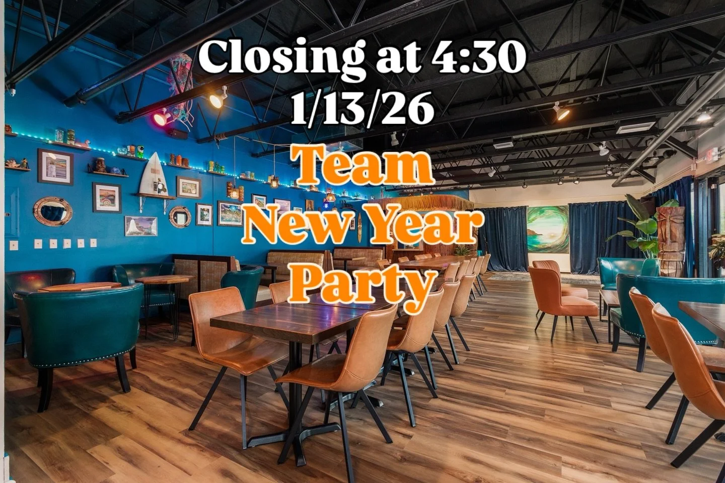 We&rsquo;re closing early, Tuesday January 13th at 4:30 pm for our New Year Staff Party. 

The brewery and beer garden will be back open tomorrow 1/14 from 12-8 pm with pizza and beer! 🍺🍕