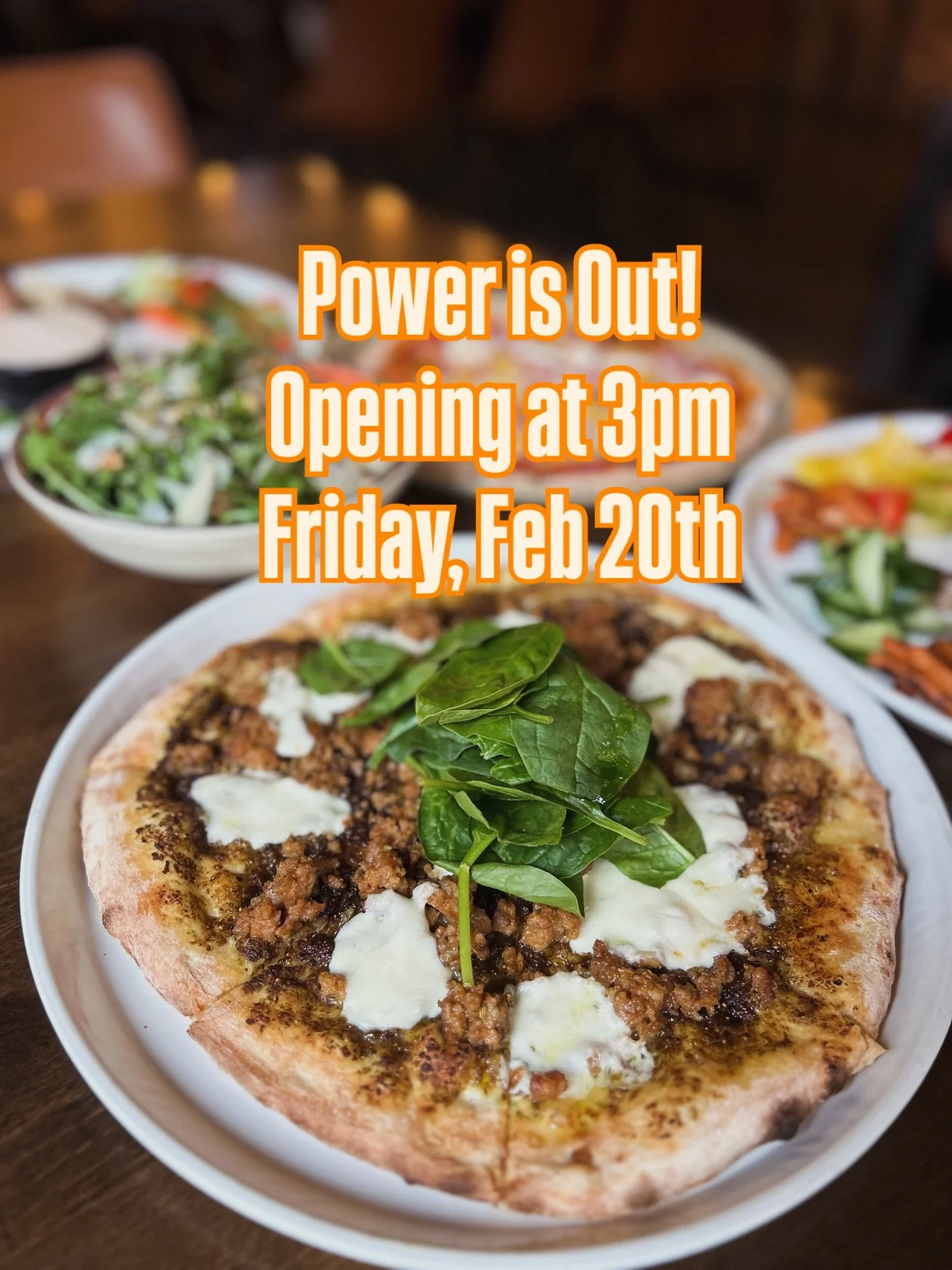 Sad news, the power is currently out in the Salishan Marketplace. We're expecting it will be back on shortly and plan to open at 3 pm today. 

Come hungry tonight we&rsquo;ll be slingin&rsquo; pies and pouring pints. 🍕🍺