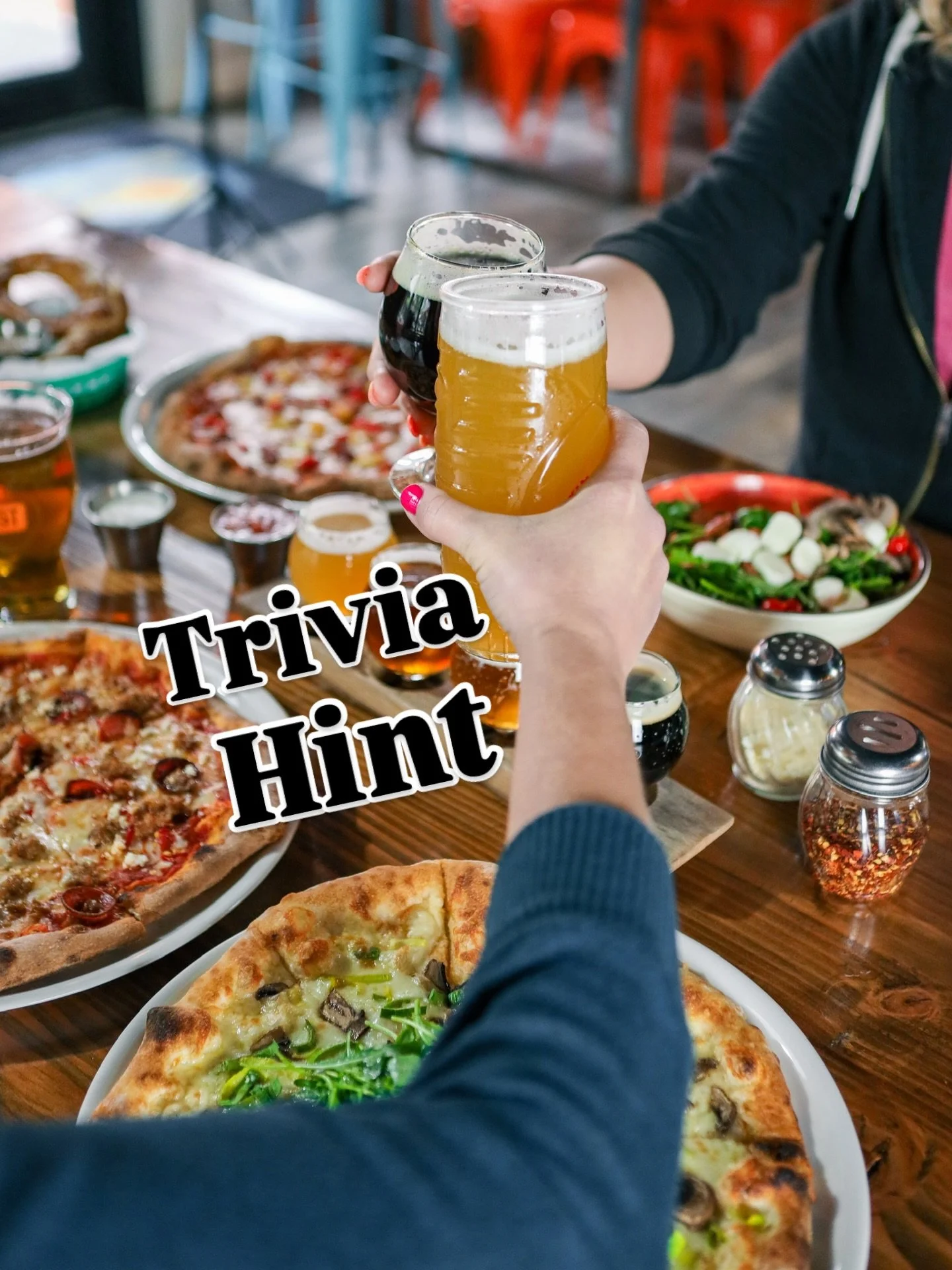 Join us for Trivia every Wednesday night at 6 pm. 
Bring your team of up to six to compete for prizes. 🤓🍕🍺

HINT - The answer to the question below, will be an answer to a different question on Wednesday&rsquo;s Trivia Night.

ANIMALS: With over 9