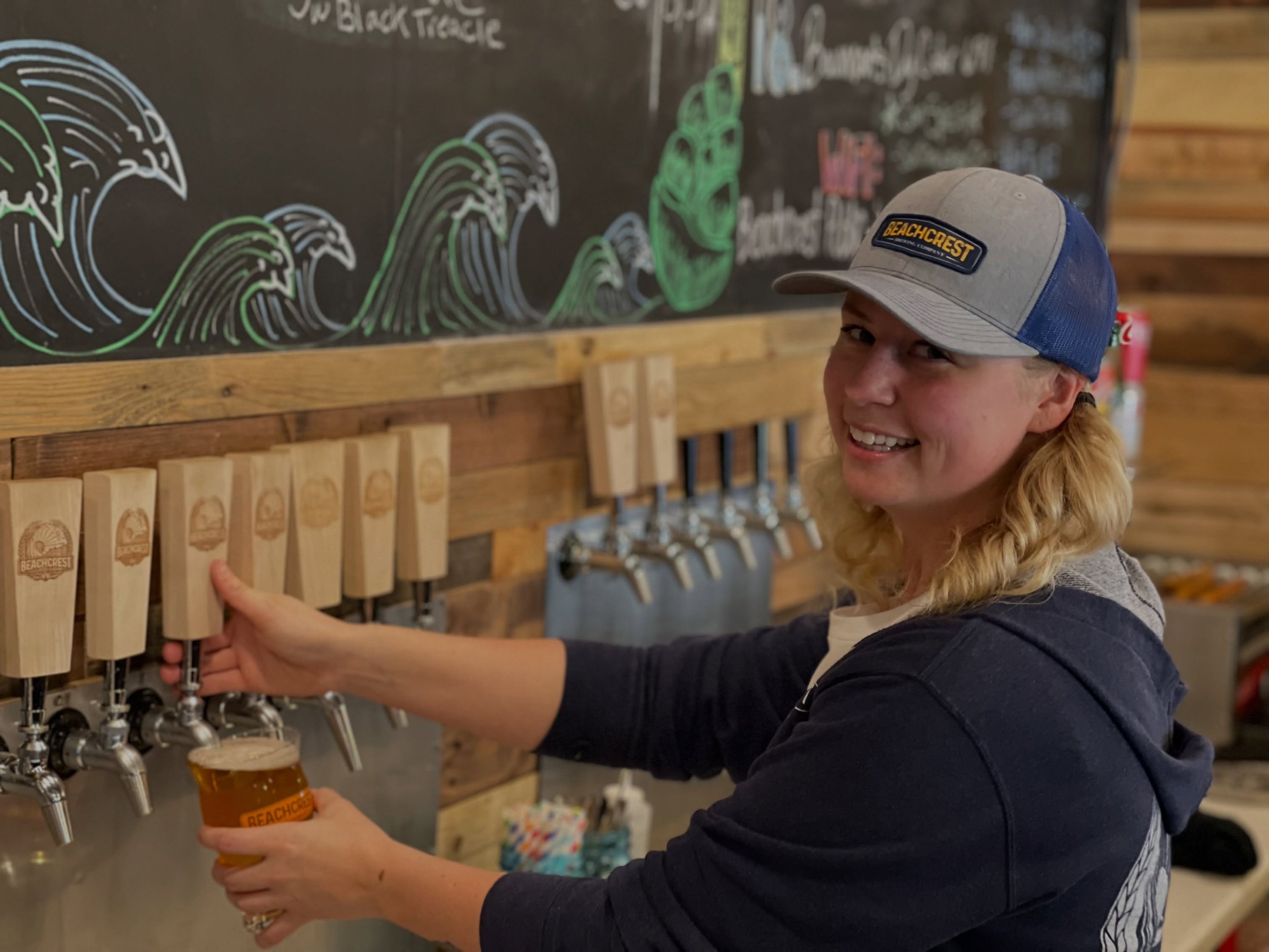 Today we bid farewell to team member Ashli.  Ashli has been part of the Beachcrest team since 2020 and has served so many of you beers and smiles.  She is moving on to new adventures and we wish her all the best. Come say hi and wish her well today a