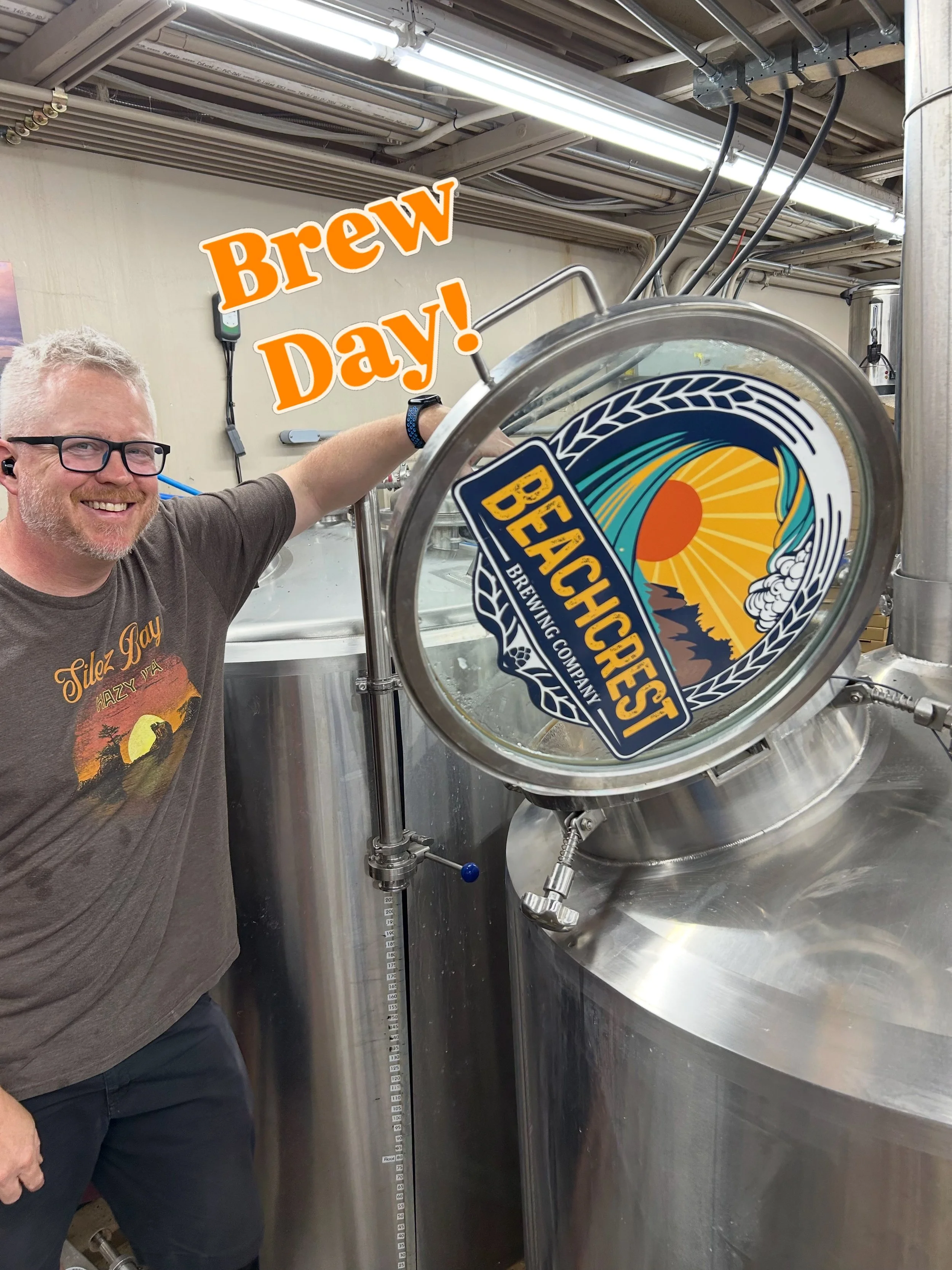 Another day, another brew.

Matt is back at it in the brewery. Today he&rsquo;s brewing a batch one of his favorite recipes, the Lincoln City Logger. The LCL is a Bavarian style Helles lager inspired by the crisp and clean lagers of Munich, Nuremberg