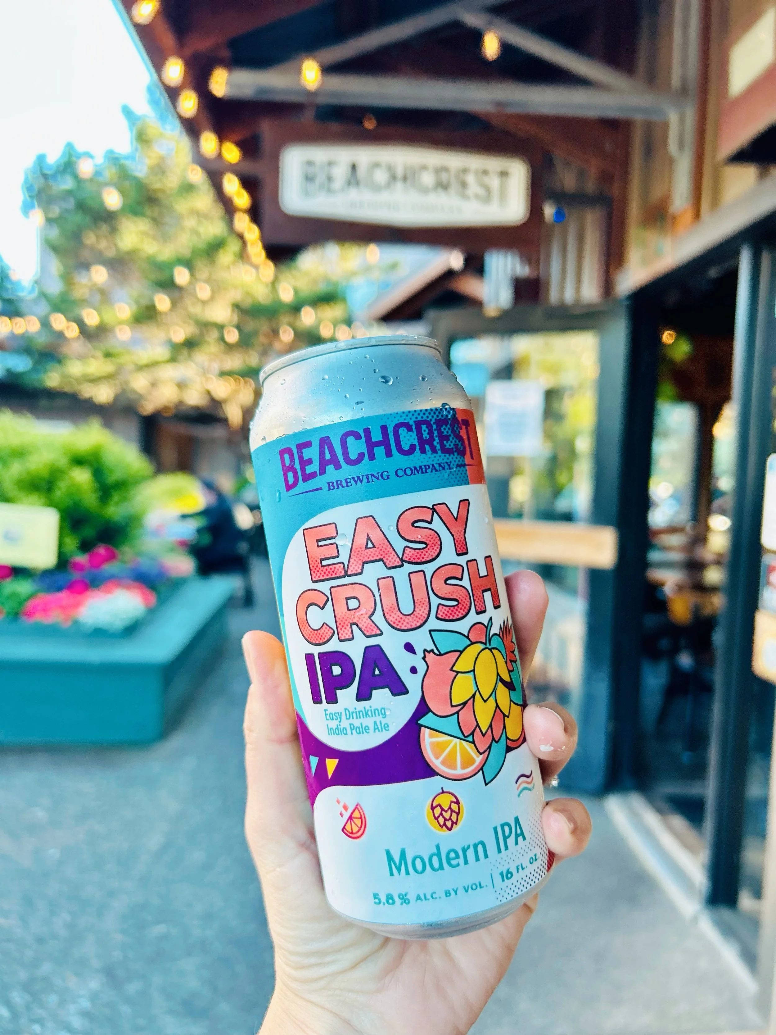Say hello to our new IPA hitting the taps and cans To-go today!  The Easy Crush IPA is just what the name implies, fresh, light, and bursting with aromatic hop flavors.

Easy Crush IPA was crafted using copious amounts of Grove and Galaxy hops.  The 