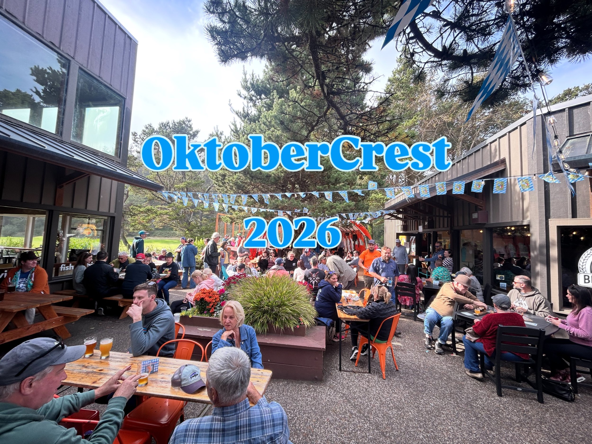 Mark your calendar and dust off your lederhosen because our biggest party of the year is less than two months away.  The 8th annual OktoberCrest is September 25-27, 2026. 

Join us for three fun filled days with fall beer releases, German food specia
