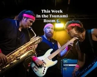 Live music is on Friday, Saturday, Sunday and Monday this week in the Tsunami Room. 

Friday, July 31st 5:30 pm Dylan Crawford &amp; Paul Lee Duo
Live bluegrass, groove, and chill vibes in the Tsunami Room.

Saturday, August 1st 5:30 pm No Soap Radio