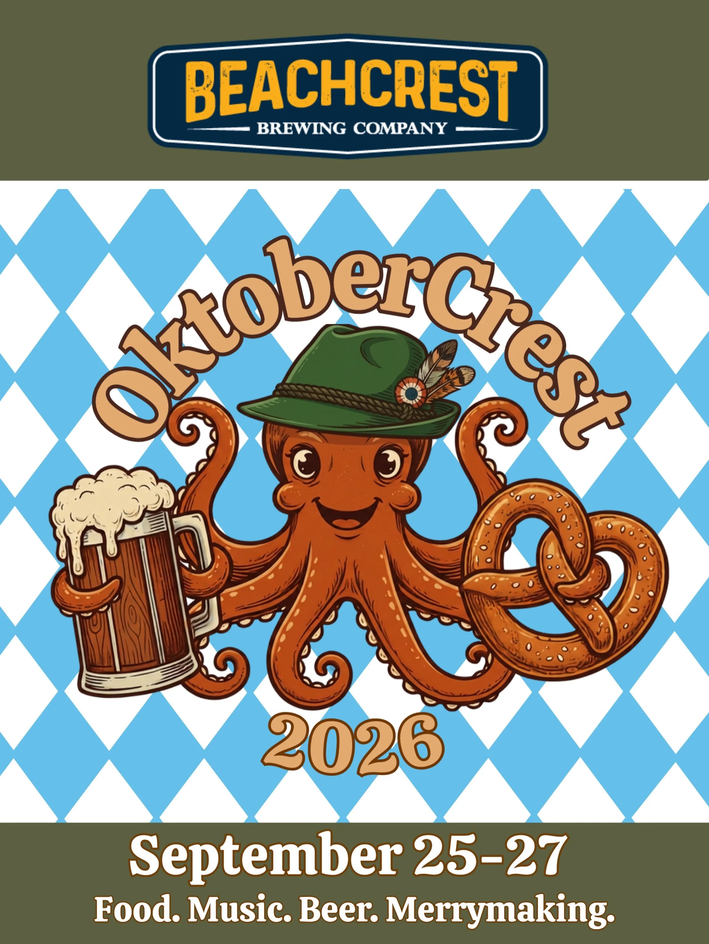 Our biggest party of the year OktoberCrest, is only six weeks away.  Have you started training for the stein hoist competition? 💪🍺