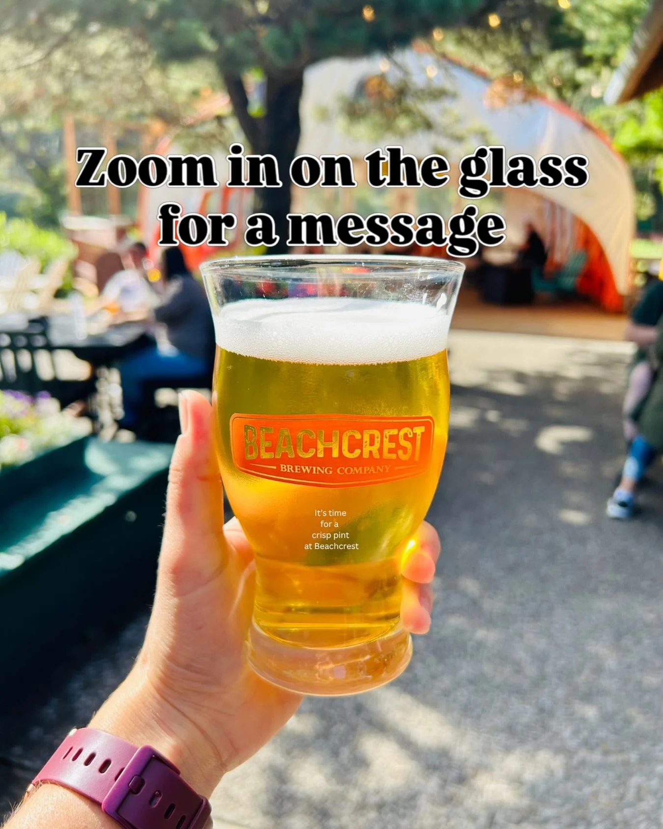 See you in the beer garden for a crisp pint of your favorite small batch beer.