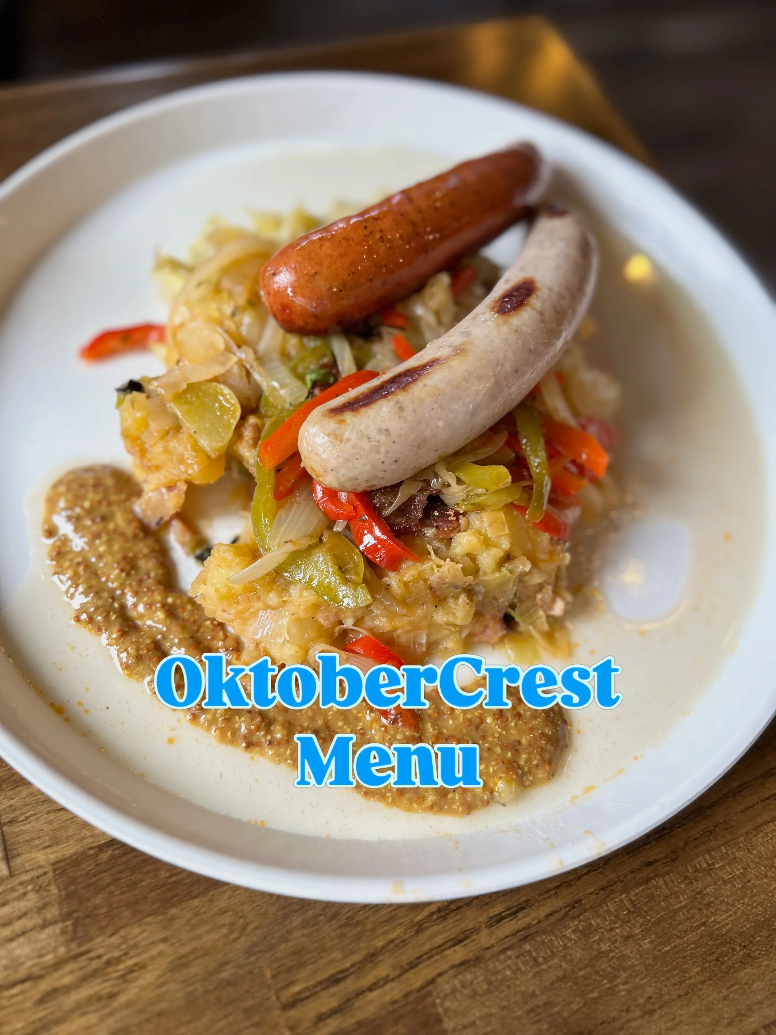 We&rsquo;ve been busy chopping, dicing, saut&eacute;ing and braising this week in preparation for our special OktoberCrest menu.  We can&rsquo;t wait for you to enjoy these specials!

🥨🌭🥨🌭🥨🌭🥨🌭🥨🌭🥨🌭🥨🌭🥨

Jumbo Bavarian Pretzel -served wit