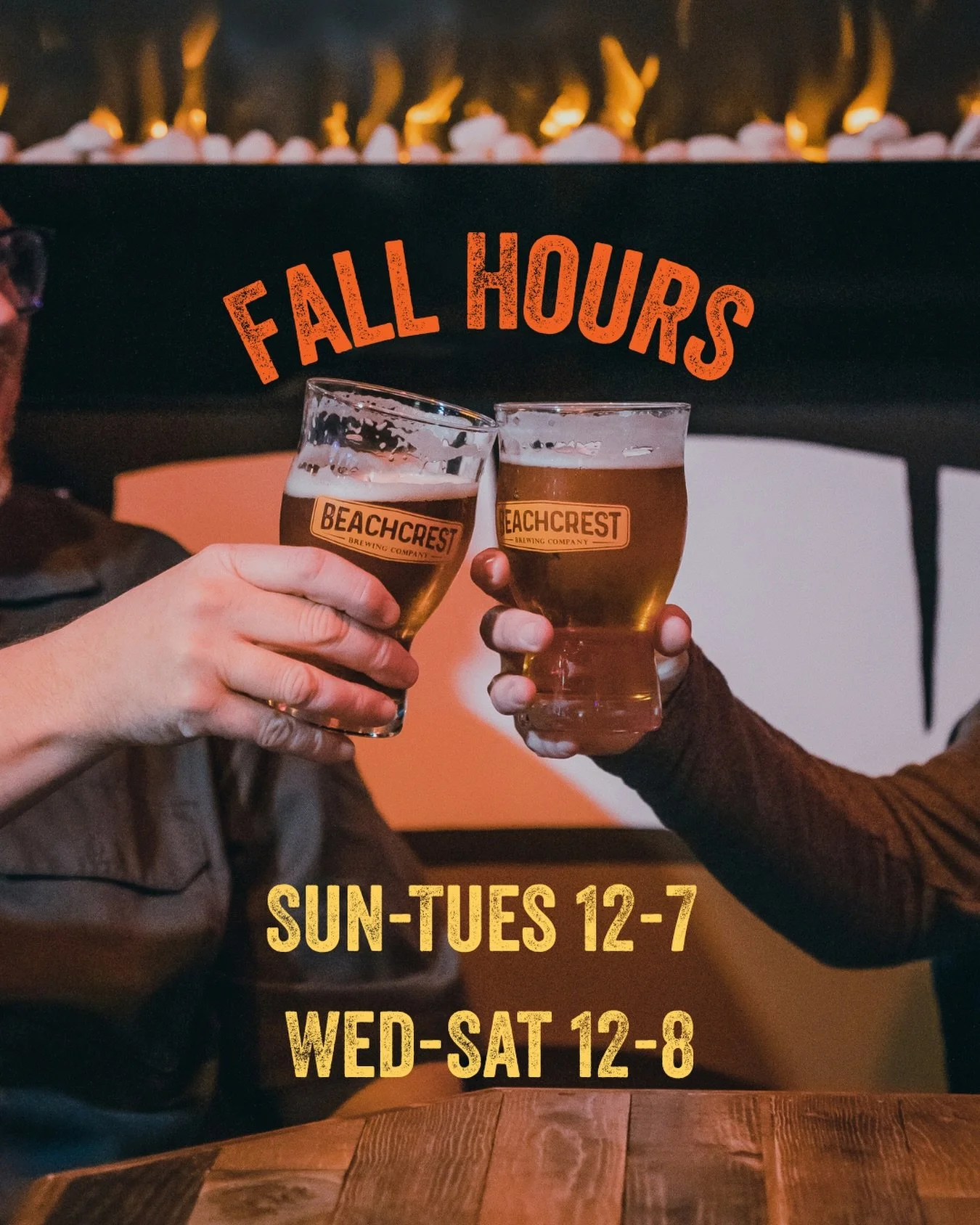 Fall hours start this week at the brewery.🍂

Visit us any day of the week for a pint and a pizza. Yes, we&rsquo;re open every day including Mondays &amp; Tuesdays!