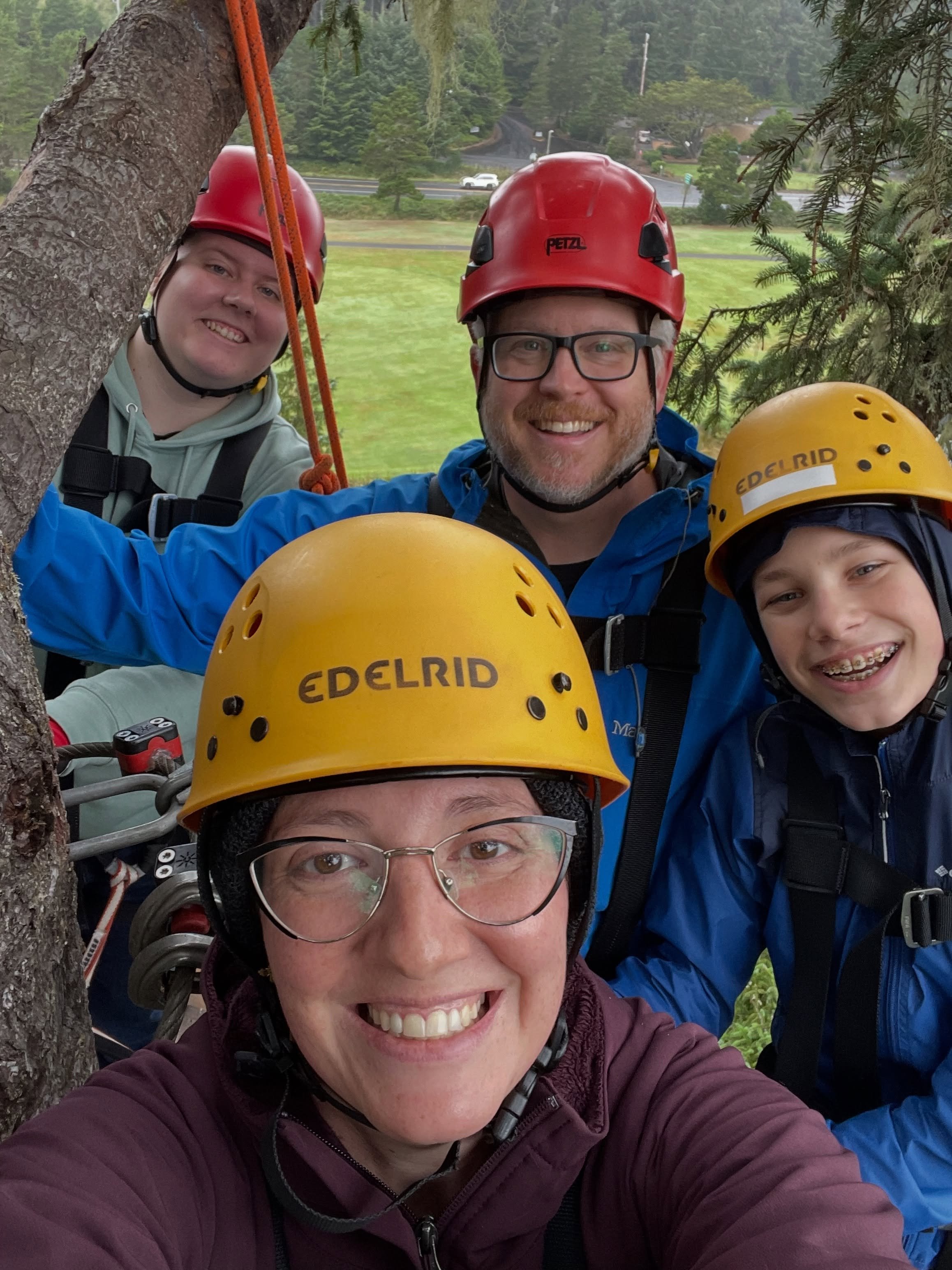 Recently our team visited @adventurecollectiveofficial to blow off some steam and test our fear of heights! 

Almost daily we talk to happy folks after they return from an afternoon on the ropes course and zip lines that are located just across the s