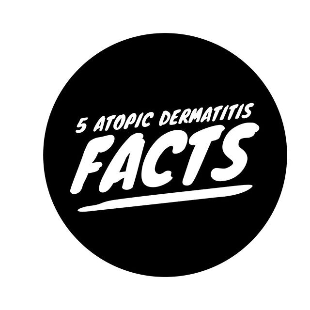 Eczema Facts via @nationaleczema ⁣
1️⃣ Atopic dermatisis usually begins in childhood. 👧🏼👦🏽⁣
2️⃣ People who have asthma or hay fever are more likely to develop atopic dermatitis.🗣 ⁣
3️⃣ In those with atopic dermatitis, when the immune system is t