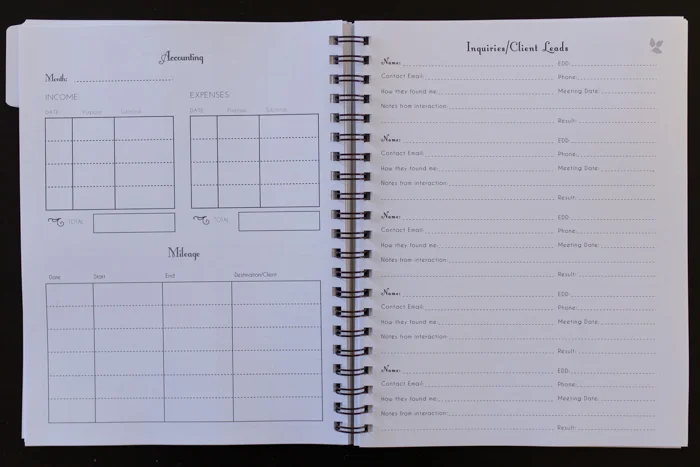 Doula Essentials Business Planner