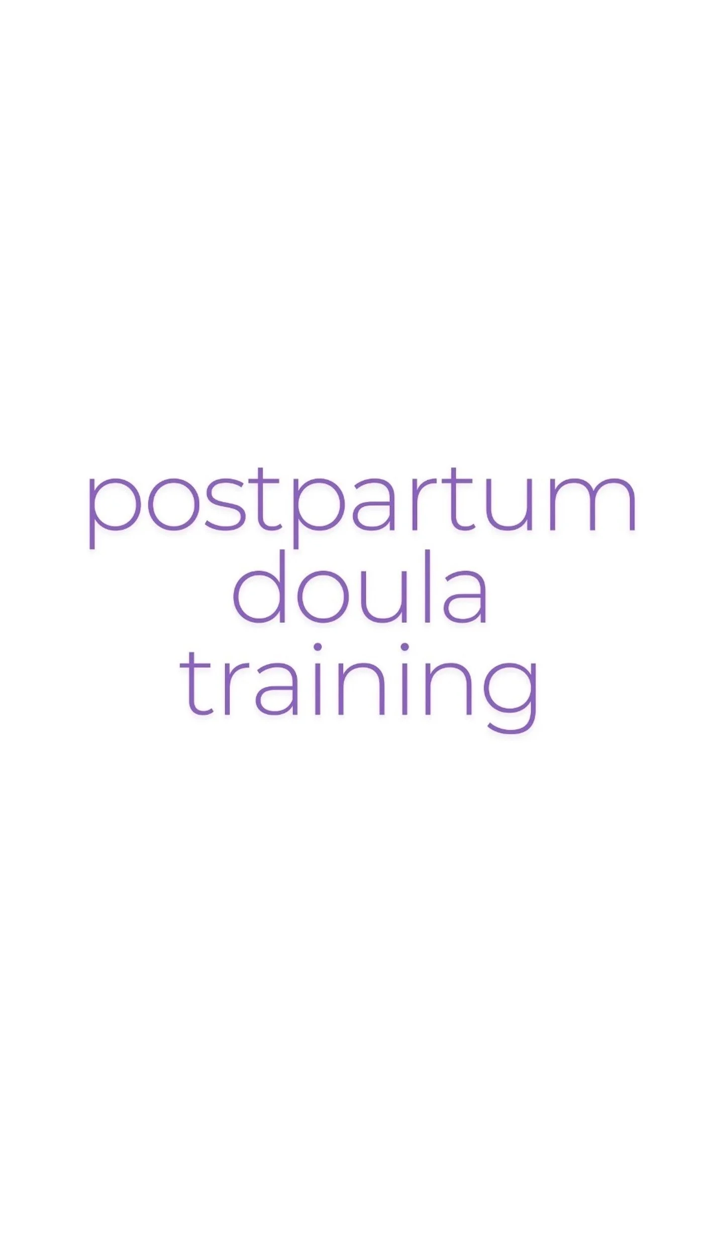 Postpartum Doula Skills