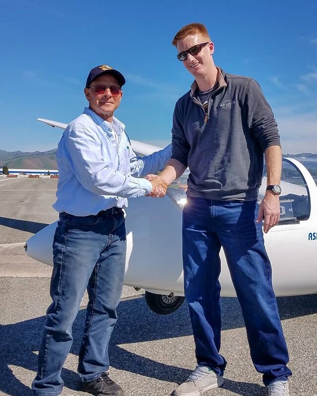 Another private pilot was made yesterday, when Michael Daugherty passed his checkride with DPE Dan Gudgel.
.
.
.
#glider 
#sailplane 
#checkridepassed