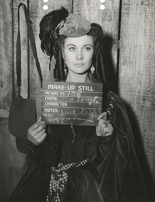 Vivien Leigh, Gone with the Wind , Make-up Test, 1937.