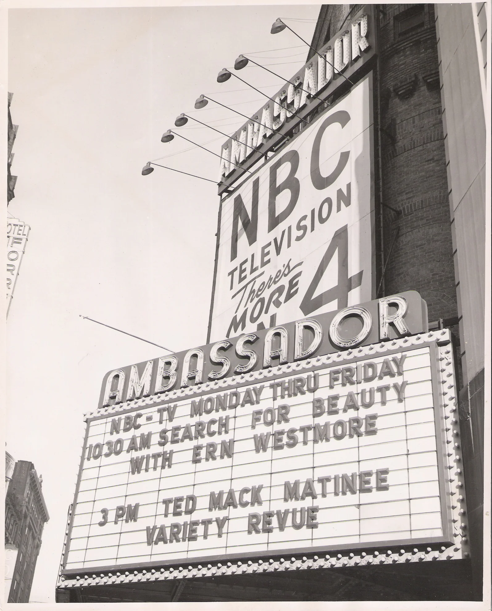 The Search for Beauty with Ern Westmore marquee.