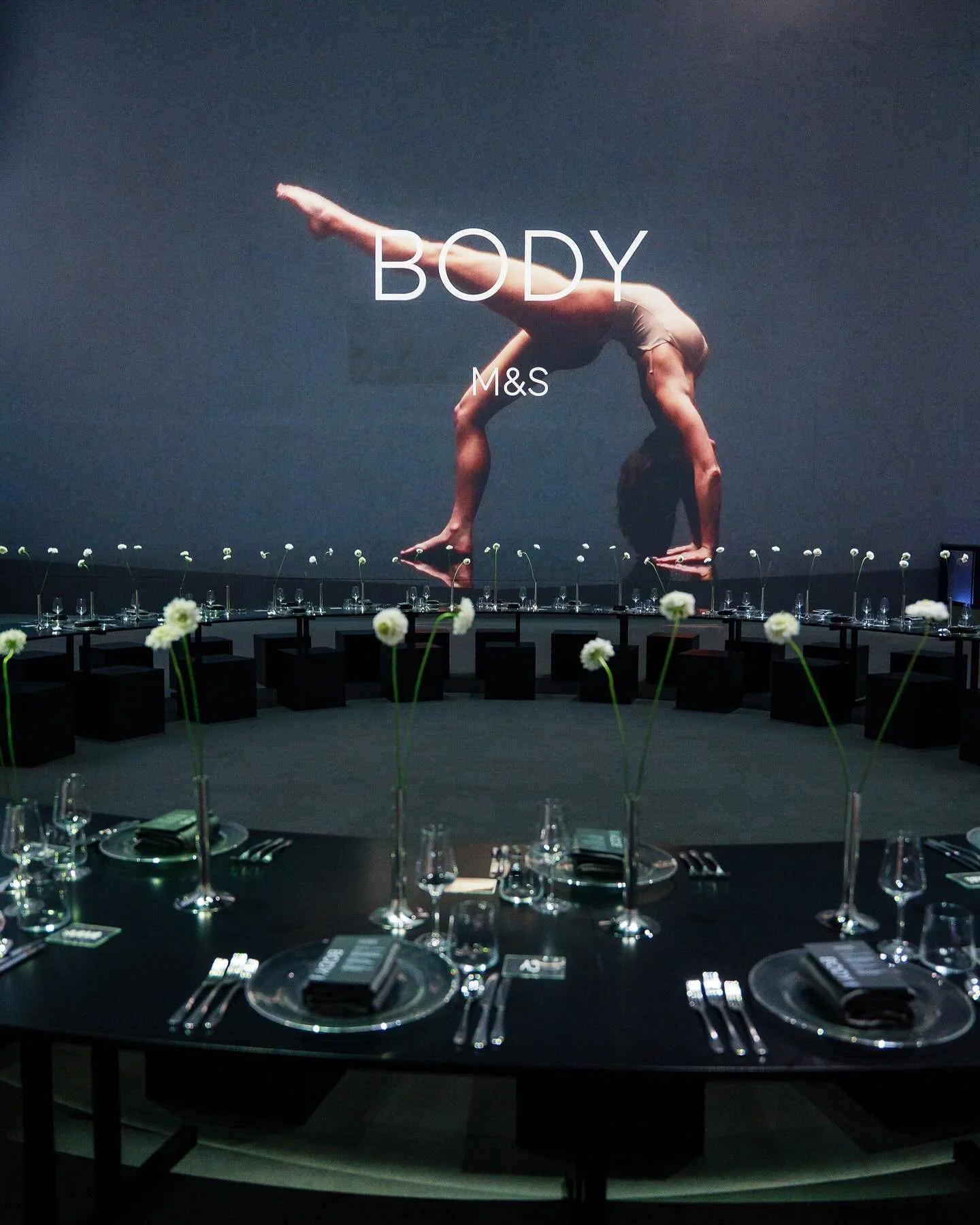 Dancing stems for the launch of Body with the lovely @wearehoopla for @marksandspencerstyle @marksandspencer 📷 @jamesdkelly #clareloveblooms