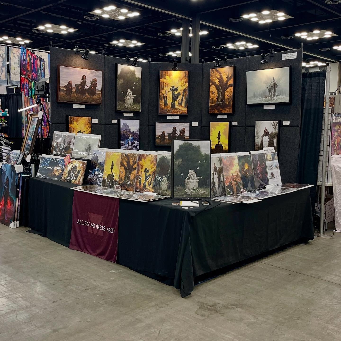 All set up for @indianacomicconvention this weekend!