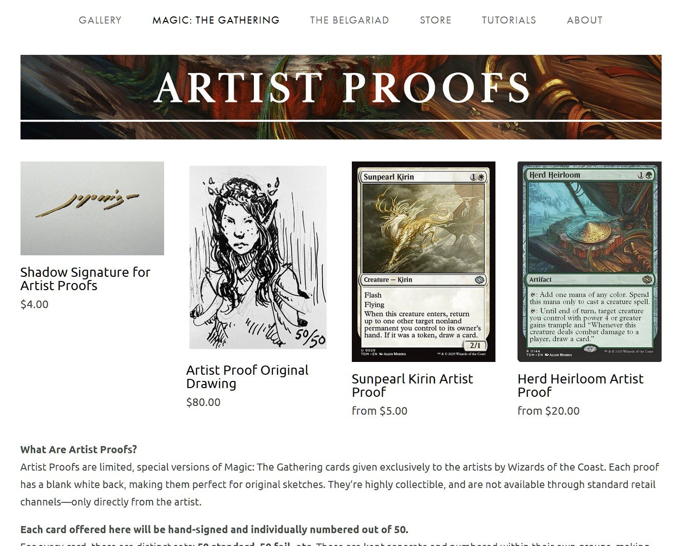 Artist Proofs of my recent Tarkir cards are now available on my website!