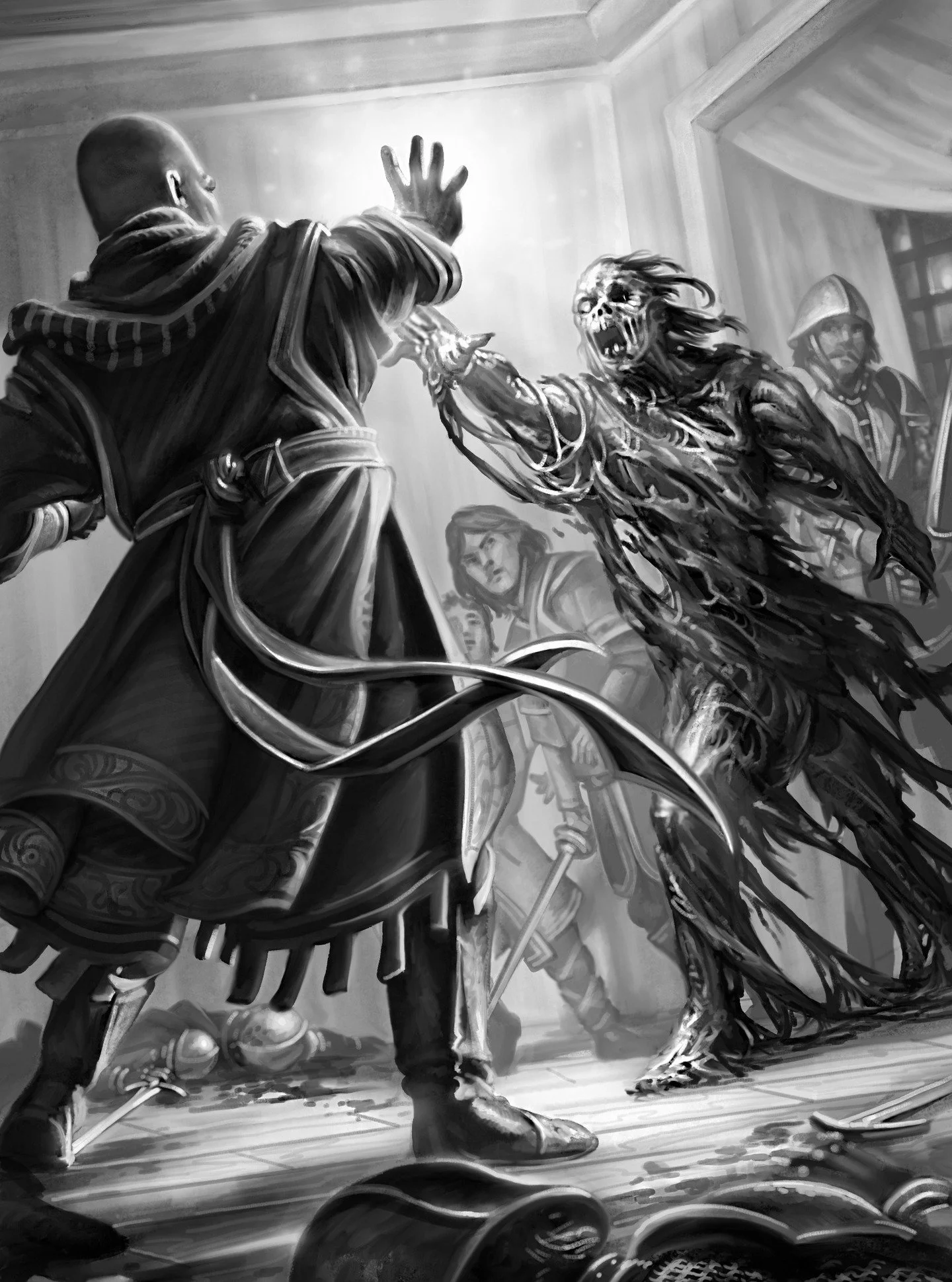 Continuing the journey through the Riftwar series by Raymond E. Feist, we now move into the next volume&mdash;Silverthorn! I was honored once again to contribute interior illustrations for this installment by The Broken Binding.

This interior depict